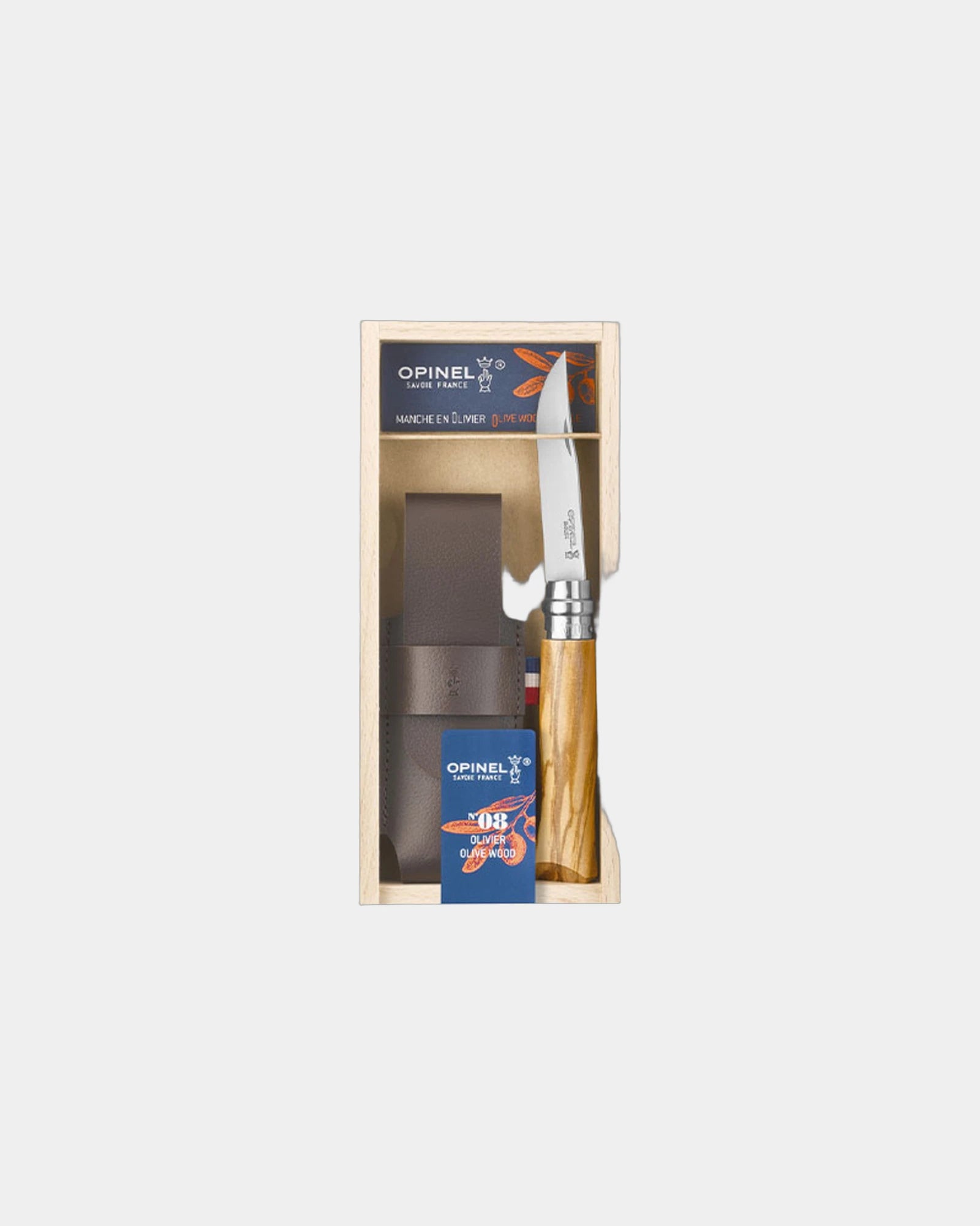 Messer Martensitischer Edelstahl Opinel N°08 Olivier zum Personalisieren - Beige