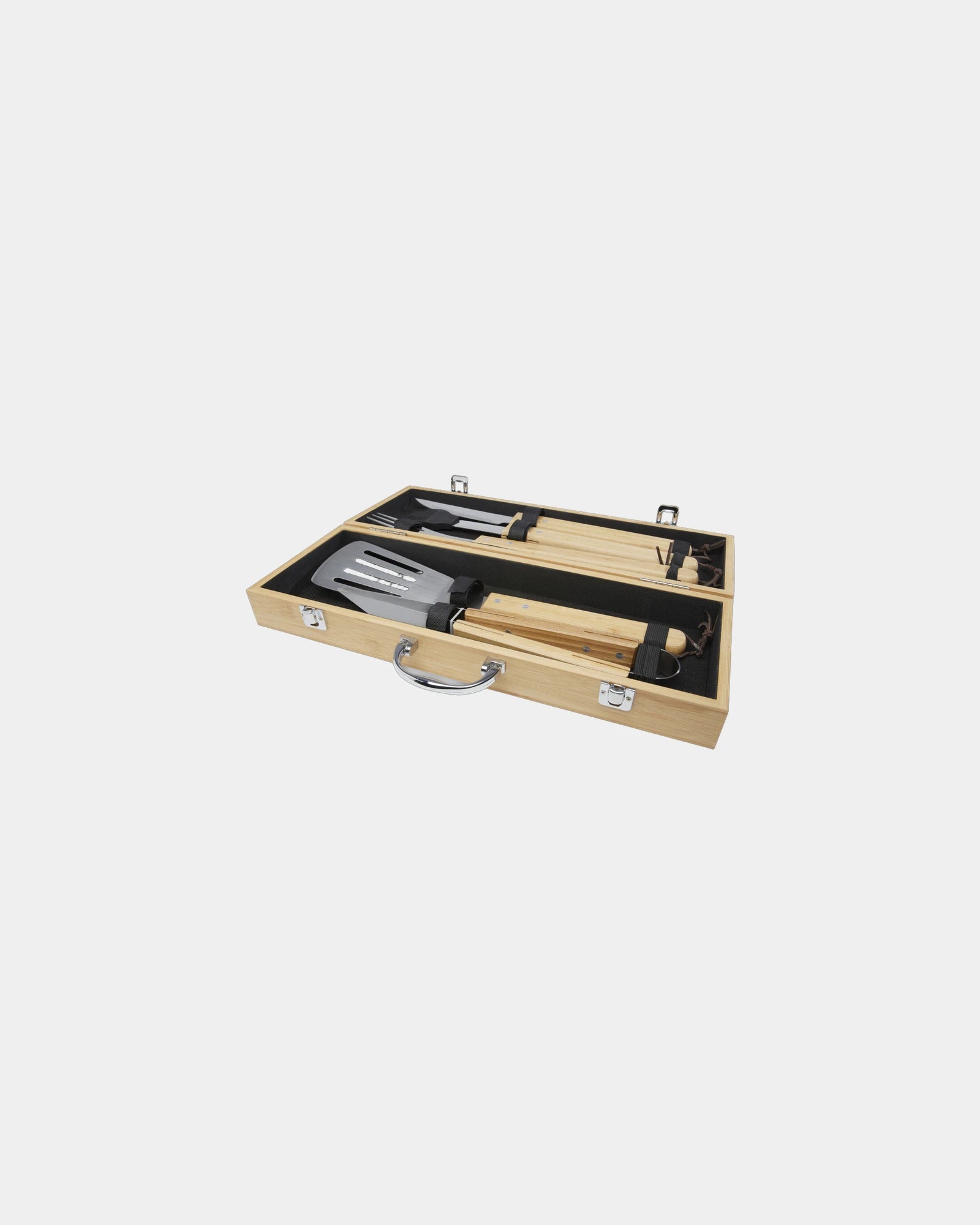 Barbecue-Set 5-teilig Bambus Edelstahl zum Personalisieren - 2