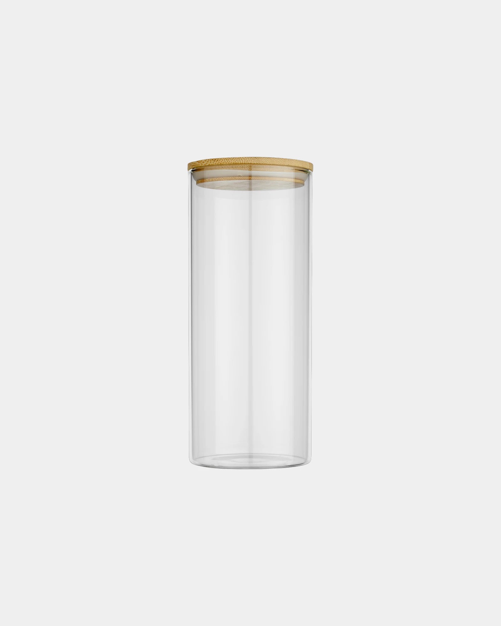Lebensmittelbehälter Glas 940ml mit Bambusdeckel zum Personalisieren - 1