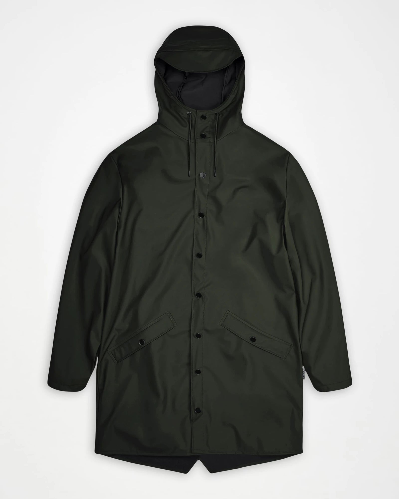 Regenjacke Rains Long Jacket W3 zum Personalisieren - Grün