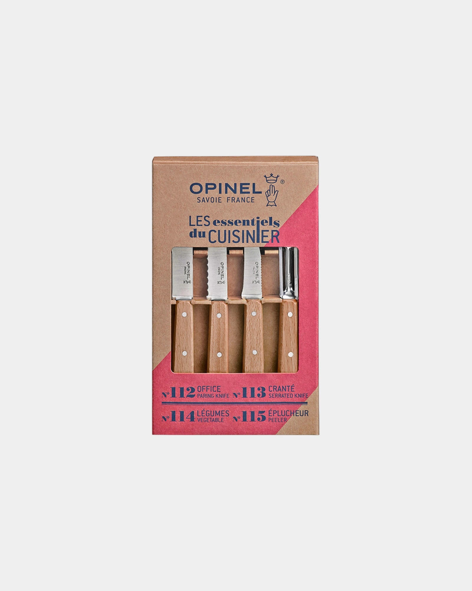 Set von Messern Edelstahl Opinel Les Essentiels zum Personalisieren - Beige
