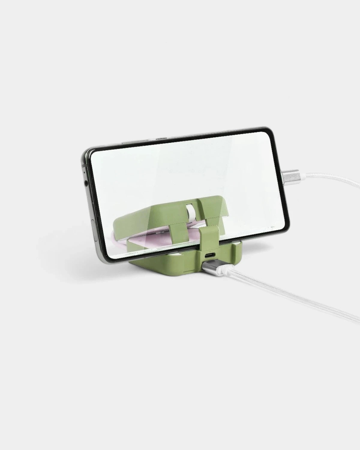Personalisierbare Powerbank mit Handyhalterung - 1