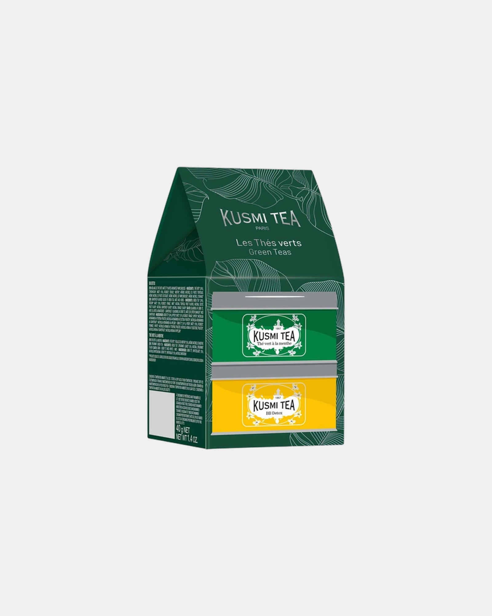 Coffret 2 Miniaturen Bio Kusmi Tea BB Detox zum Personalisieren - 1