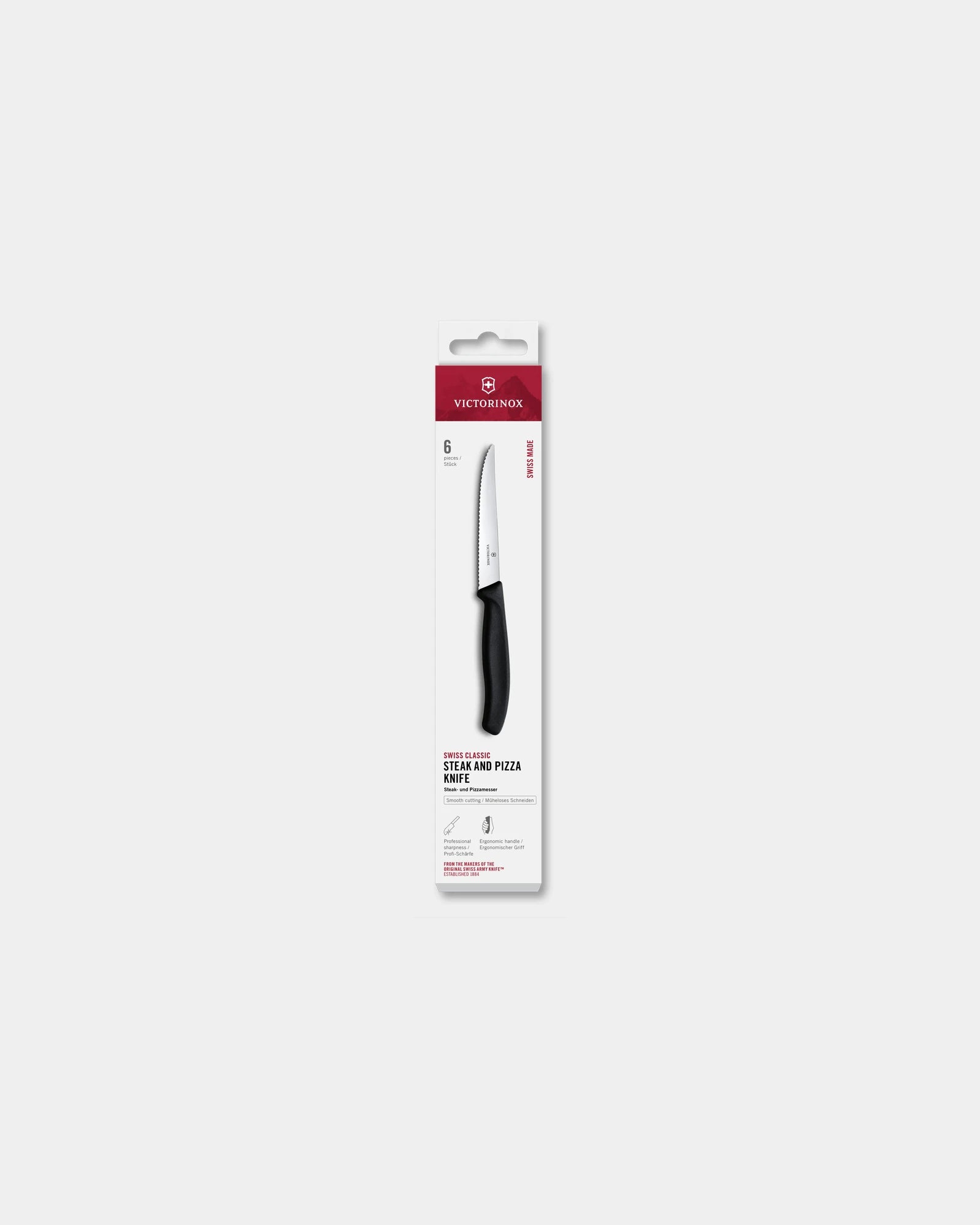 Steak- und Pizzamesser Set Victorinox 6 Stück 11 cm zum Personalisieren - 1