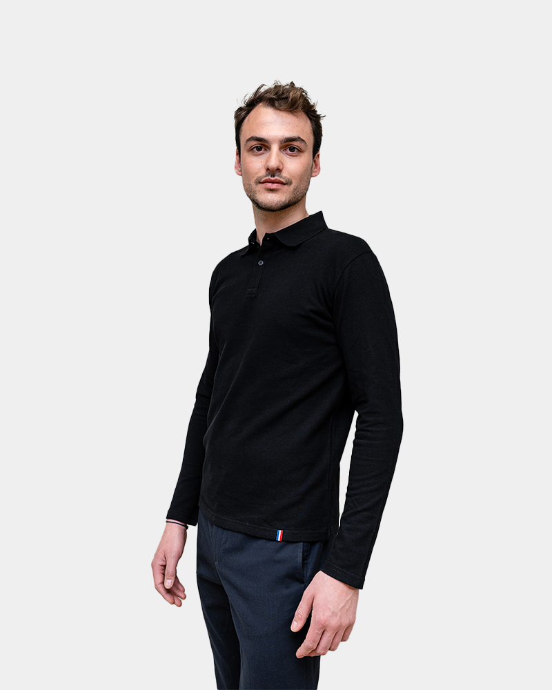 Langarm-Poloshirt für Herren zum Personalisieren - 1