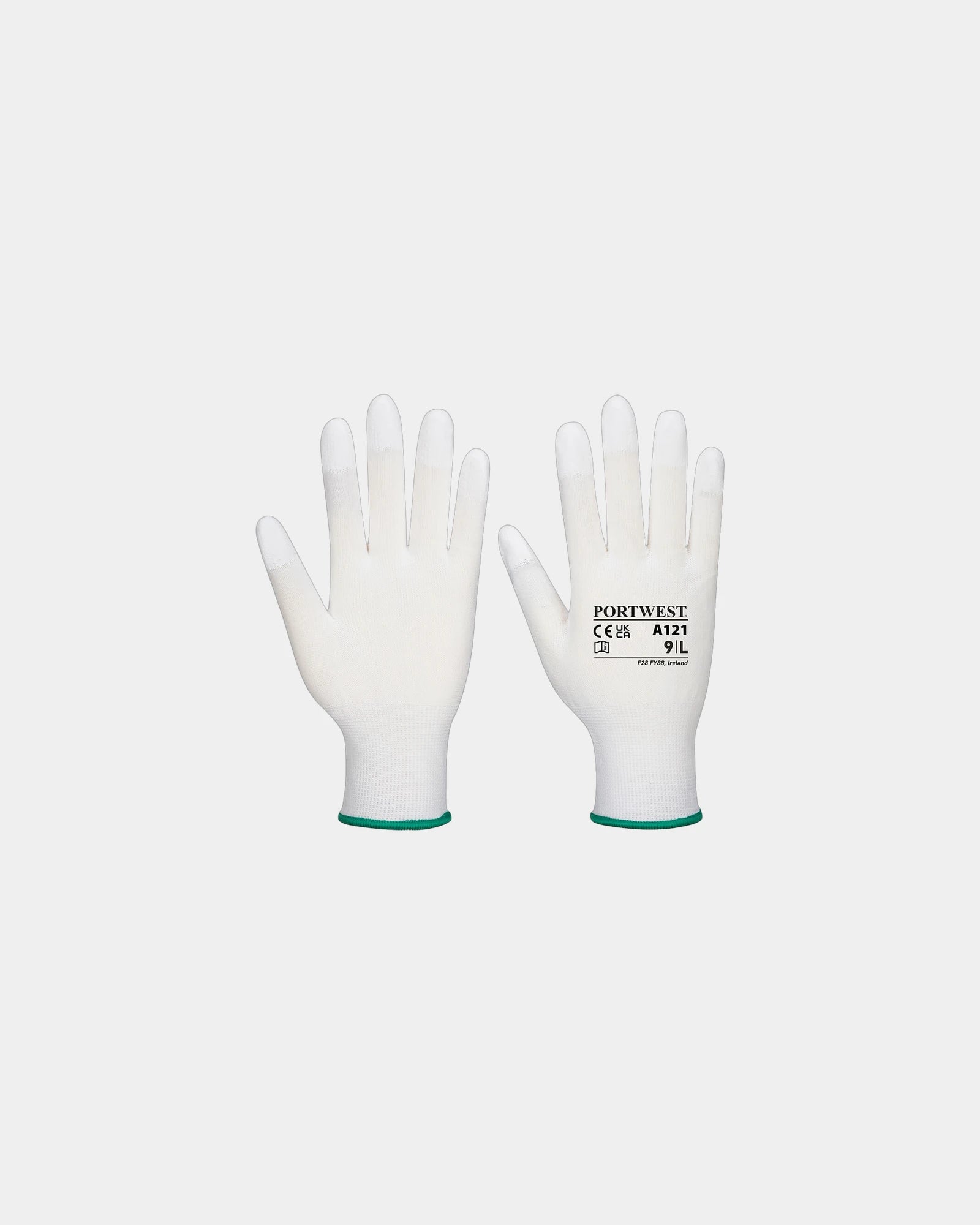 Gant mit PU-beschichteten Fingerspitzen zum Personalisieren - Weiß