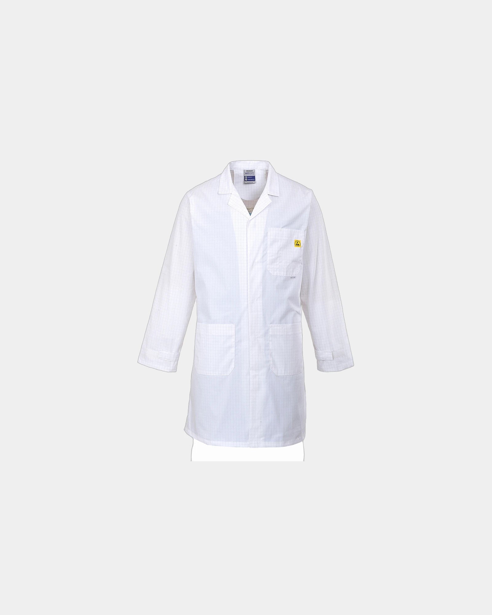 Blouse Antistatik ESD Portwest zum Personalisieren - Weiß