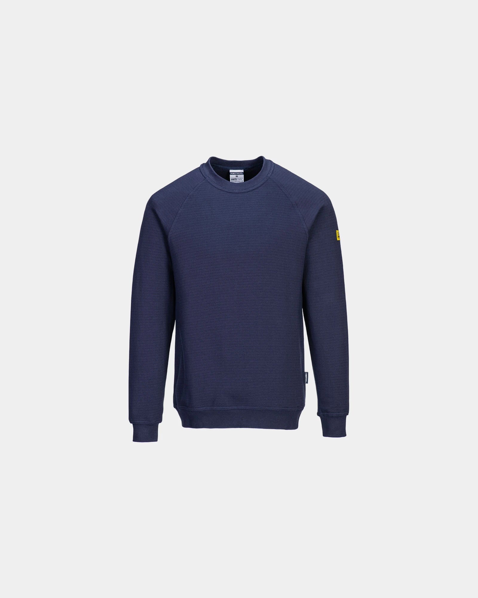 Sweatshirt antistatisch ESD 65% Polyester zum Personalisieren - Marineblau