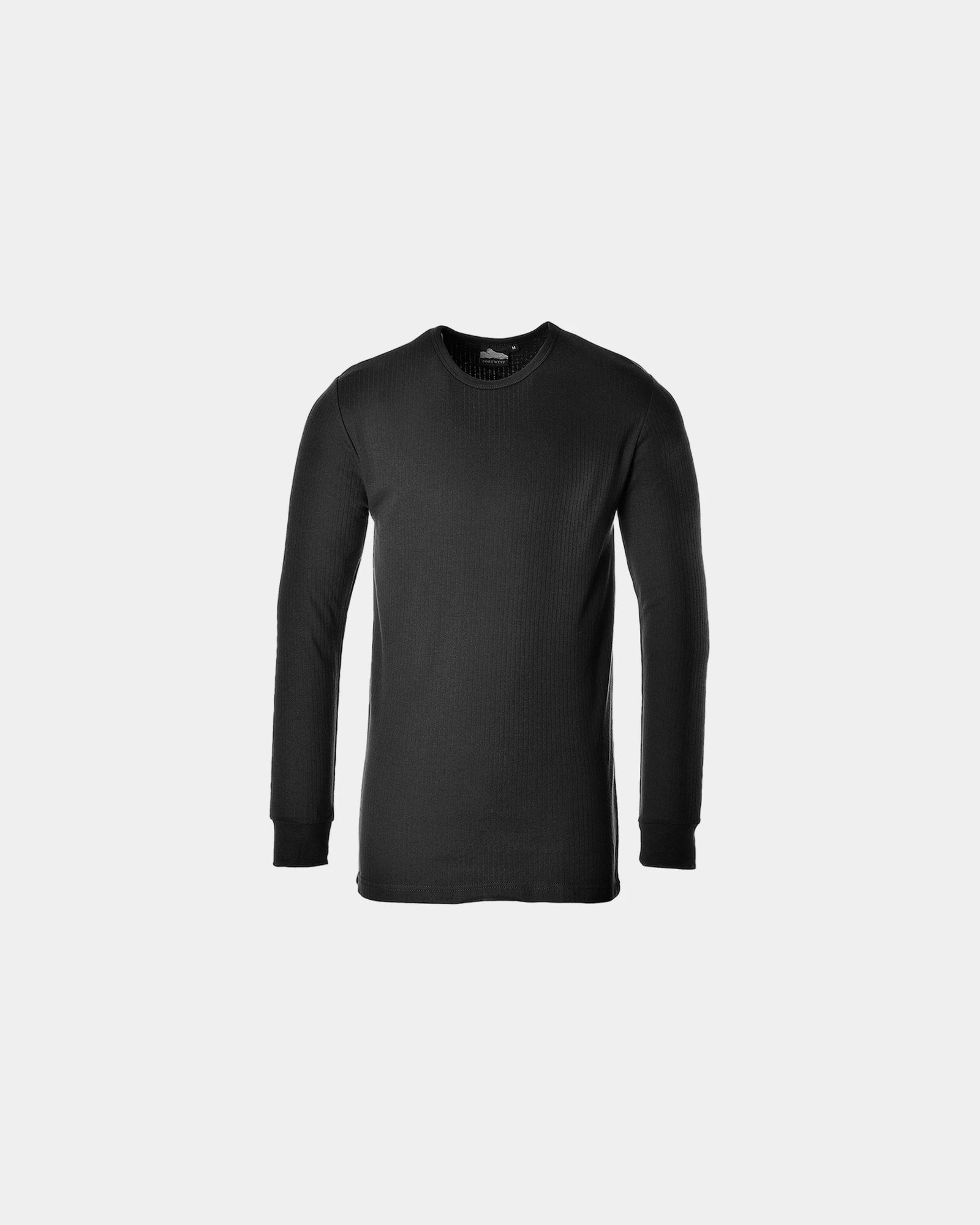 T-Shirt Thermisch Portwest zum Personalisieren - Schwarz-Himmelblau