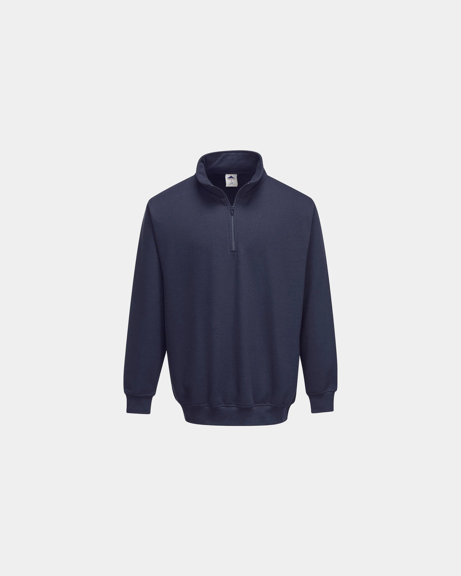 Sweatshirt mit Reißverschluss Sorrento zur Personalisierung zum Personalisieren - Marineblau
