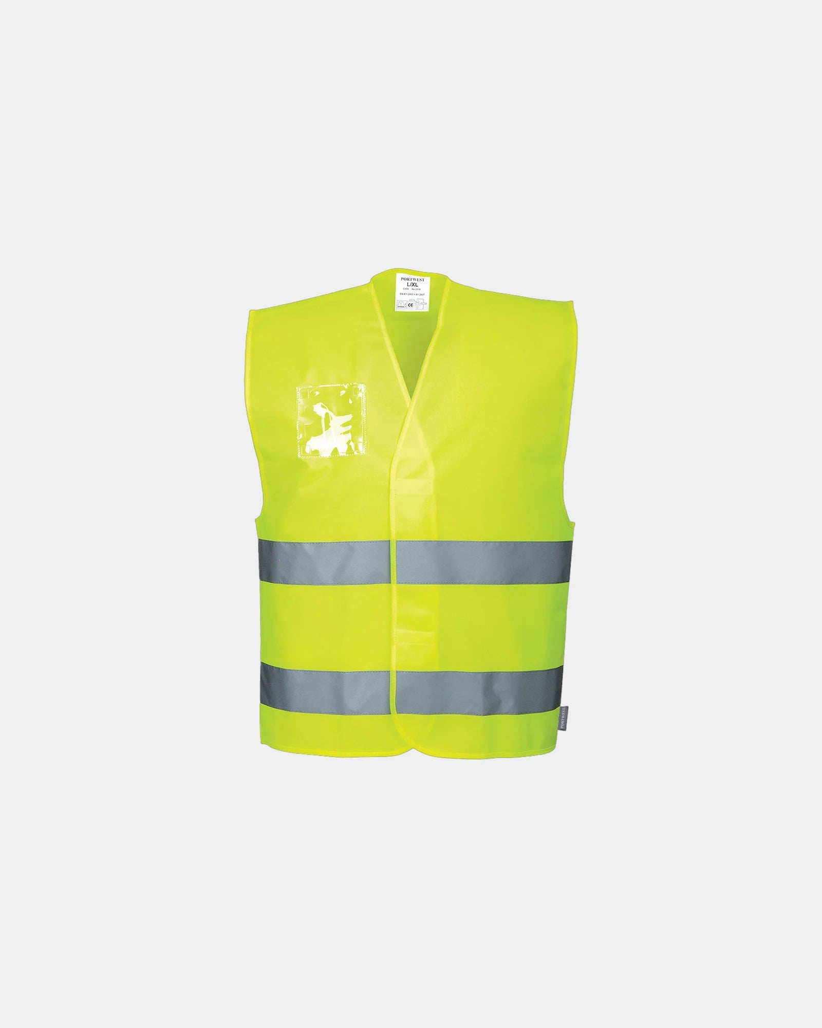 Gilet Hi-Vis mit Porte-Badge zum Personalisieren - Gelb