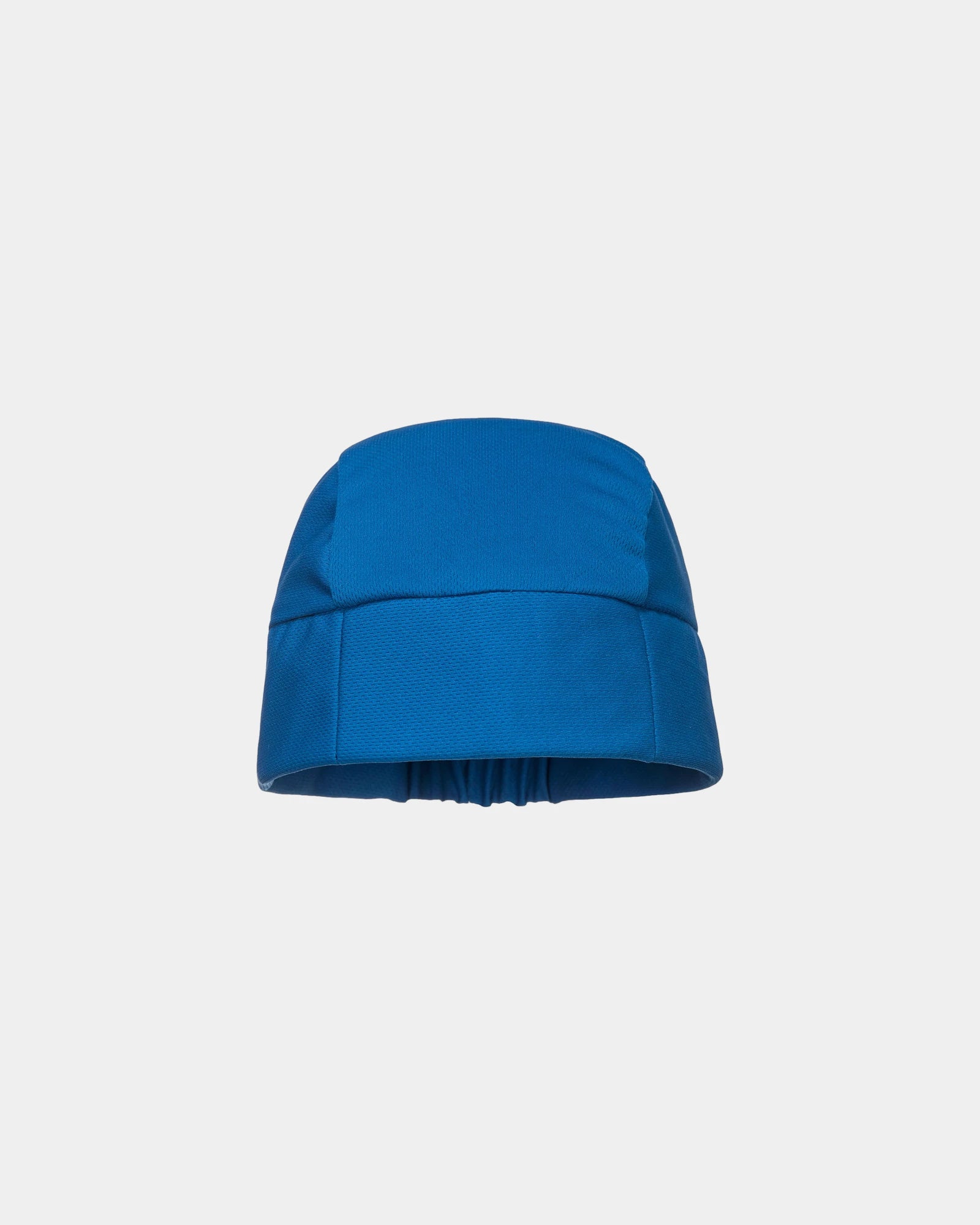 Mütze aus 100% Polyester mit elastischem Rücken zum Personalisieren - Blau