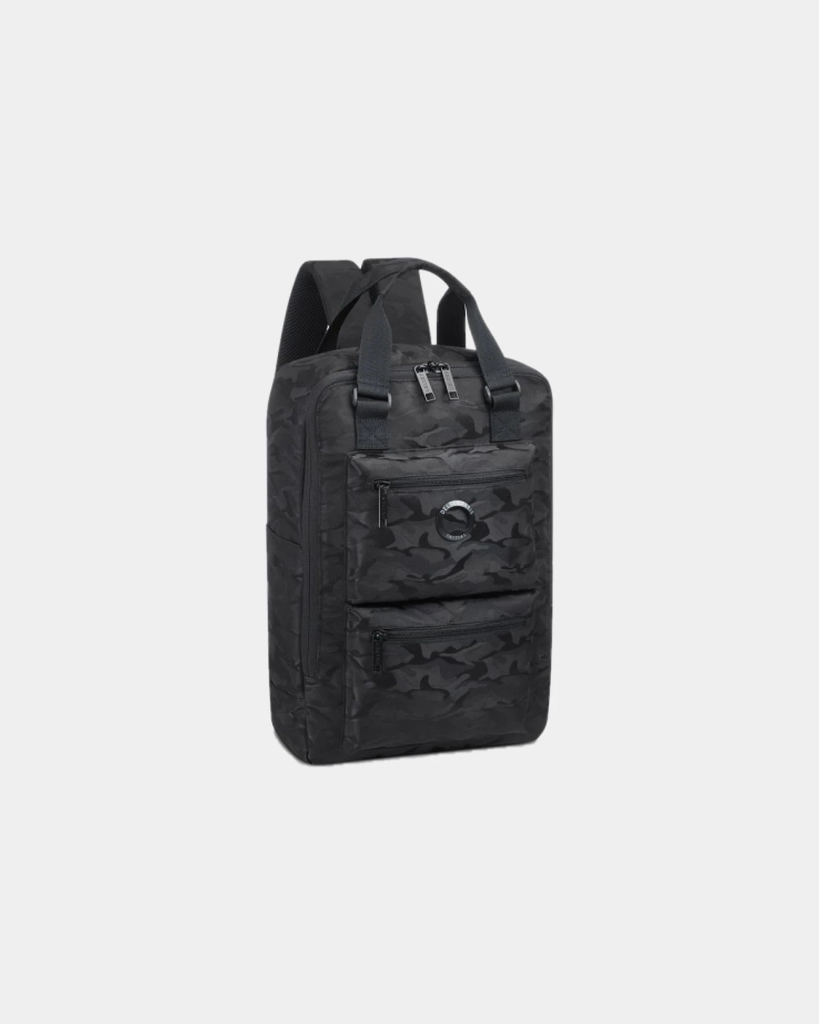 Rucksack RPET Delsey CITYPAK 15.6" zum Personalisieren - Schwarz Camouflage