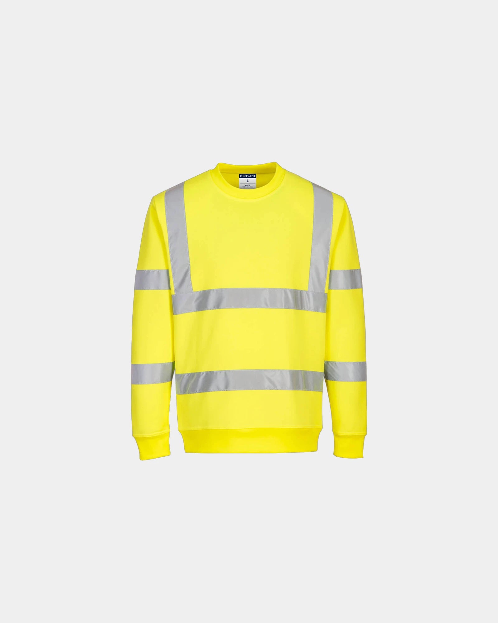 Sweatshirt Polyester 190T hochvisibel zum Personalisieren - Gelb