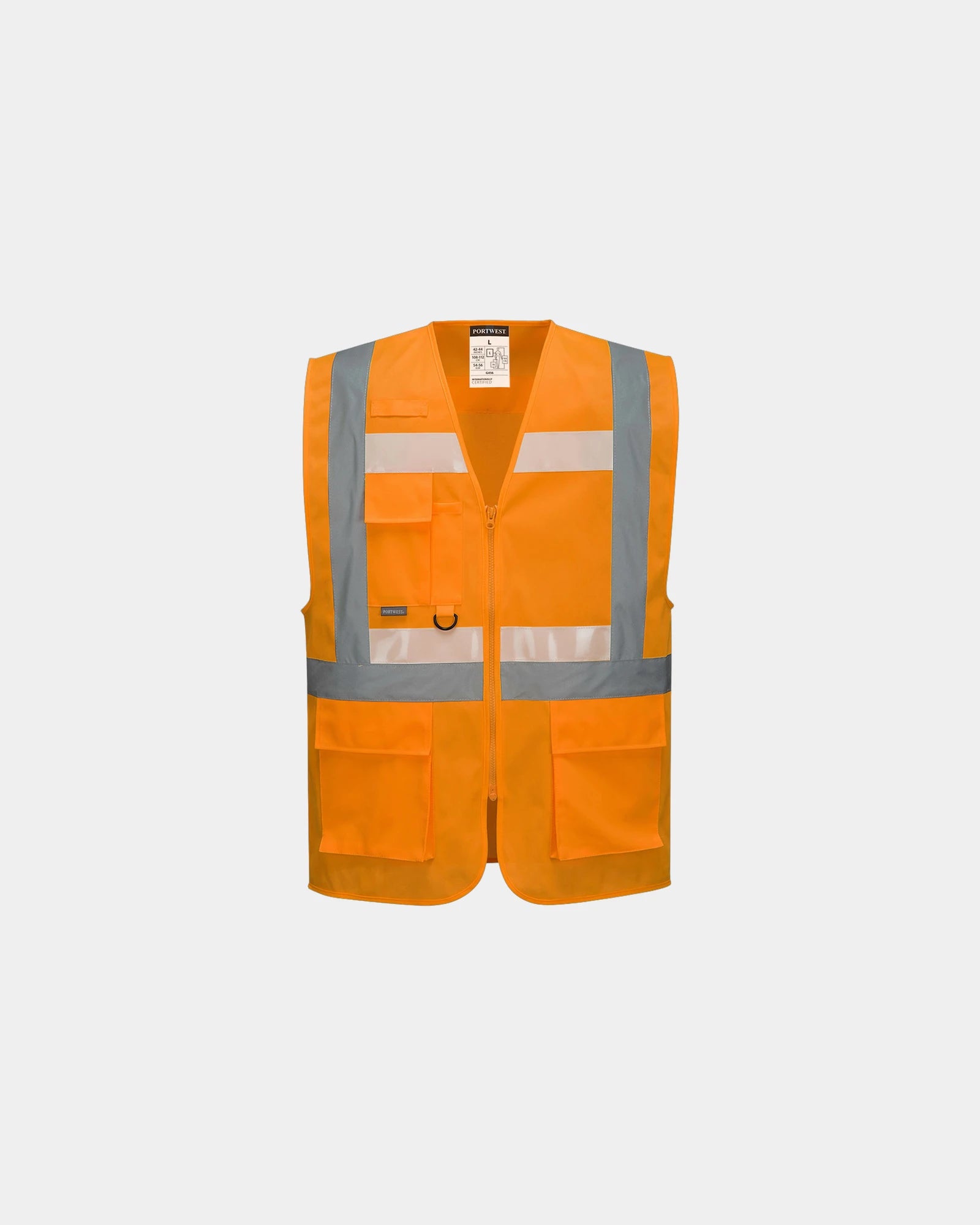 Gilet fluoreszierend Portwest GLOWTEX zum Personalisieren - Orange