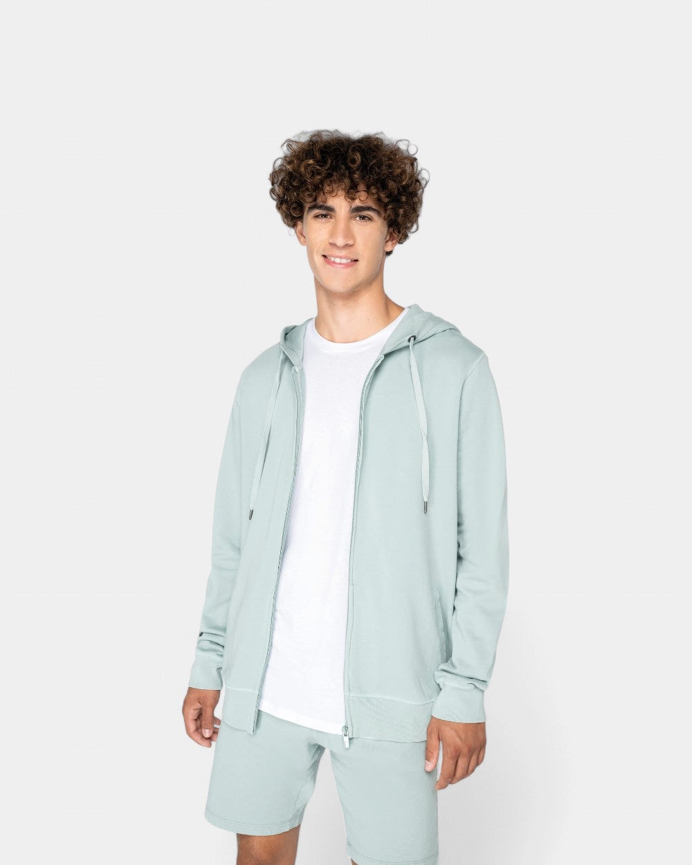 Kapuzensweatjacke mit Reißverschluss Made in Europe zum Personalisieren - 1