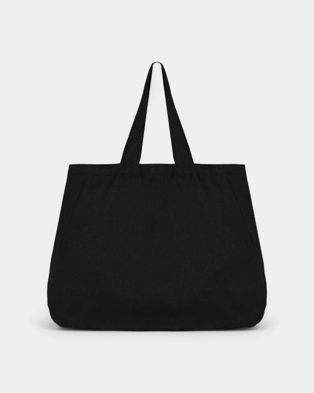 Shopping-Tasche aus Leinen zum Personalisieren - Schwarz