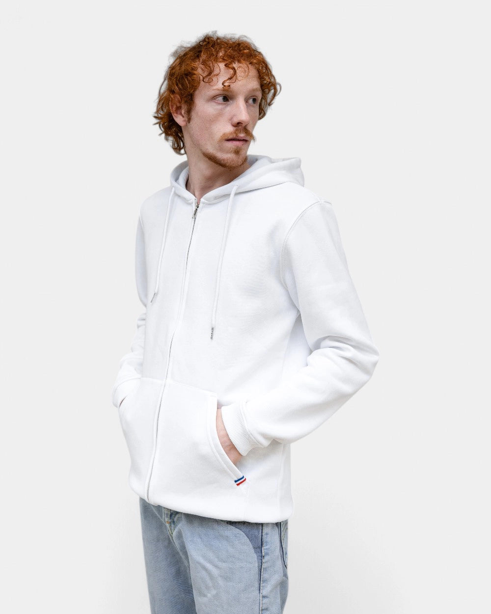 Herren-Zip-Sweatshirt Made in France zum Personalisieren - 1