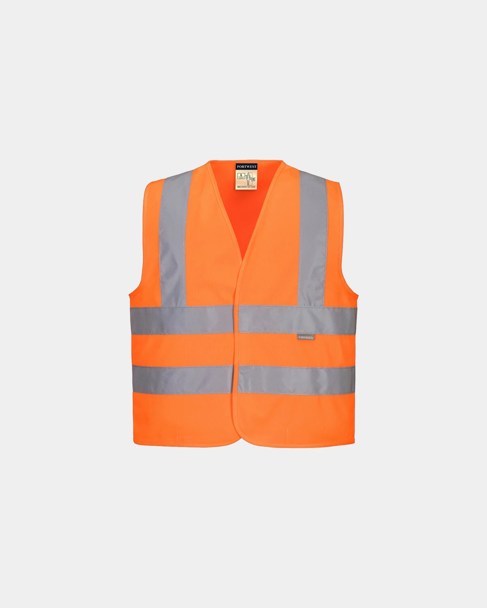 Gilet Hi-Vis Kinder Portwest zum Personalisieren - Orange