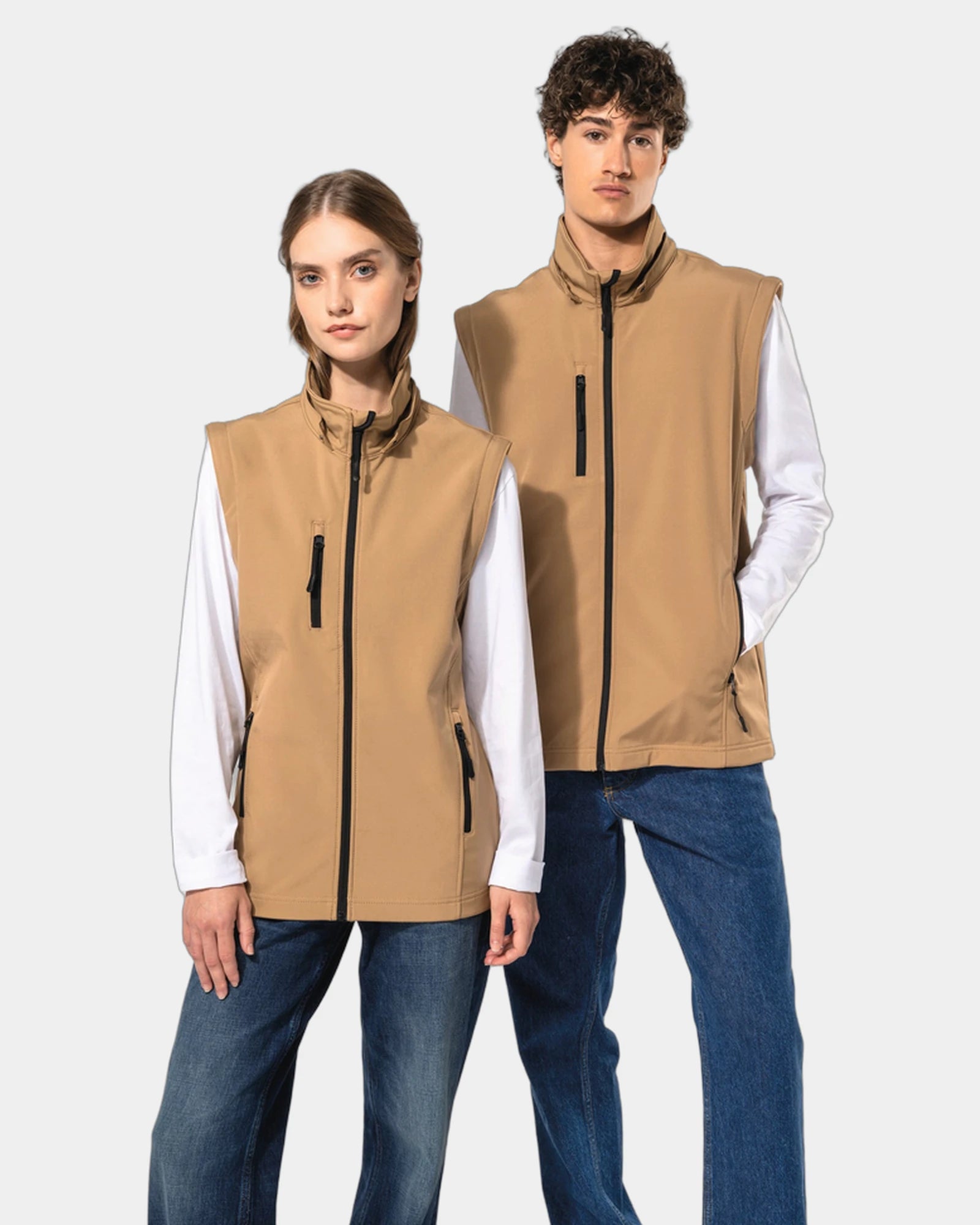 Veste Softshell 3-lagig unisex mit abnehmbaren Ärmeln zum Personalisieren - 1