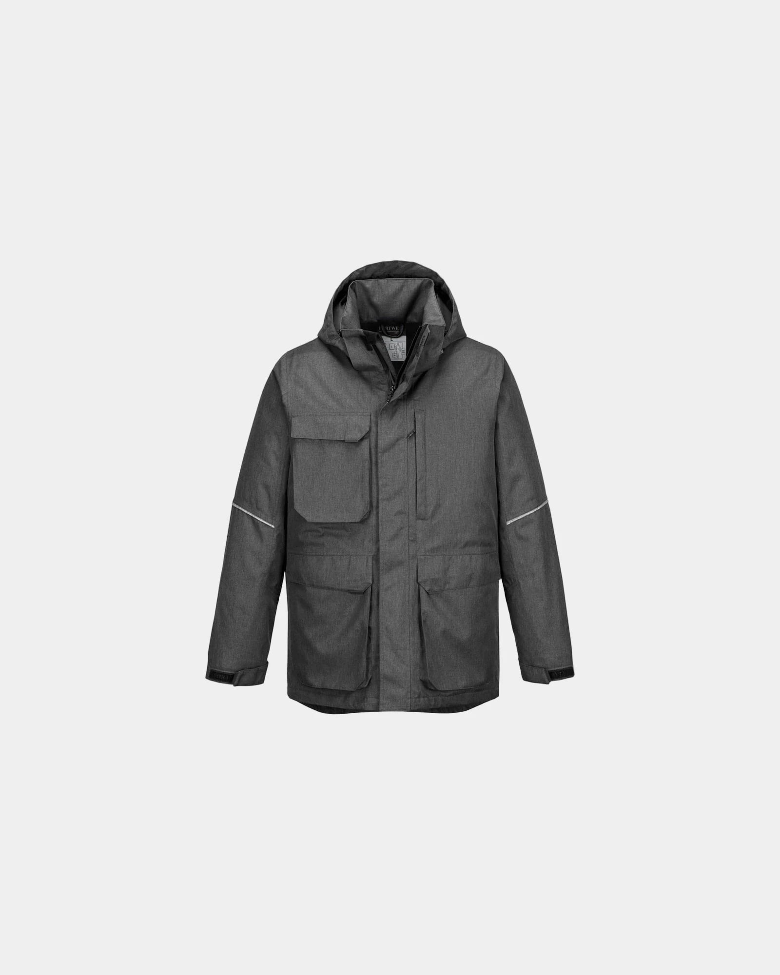 Parka 100% Polyester Portwest KX3 zum Personalisieren - Grau