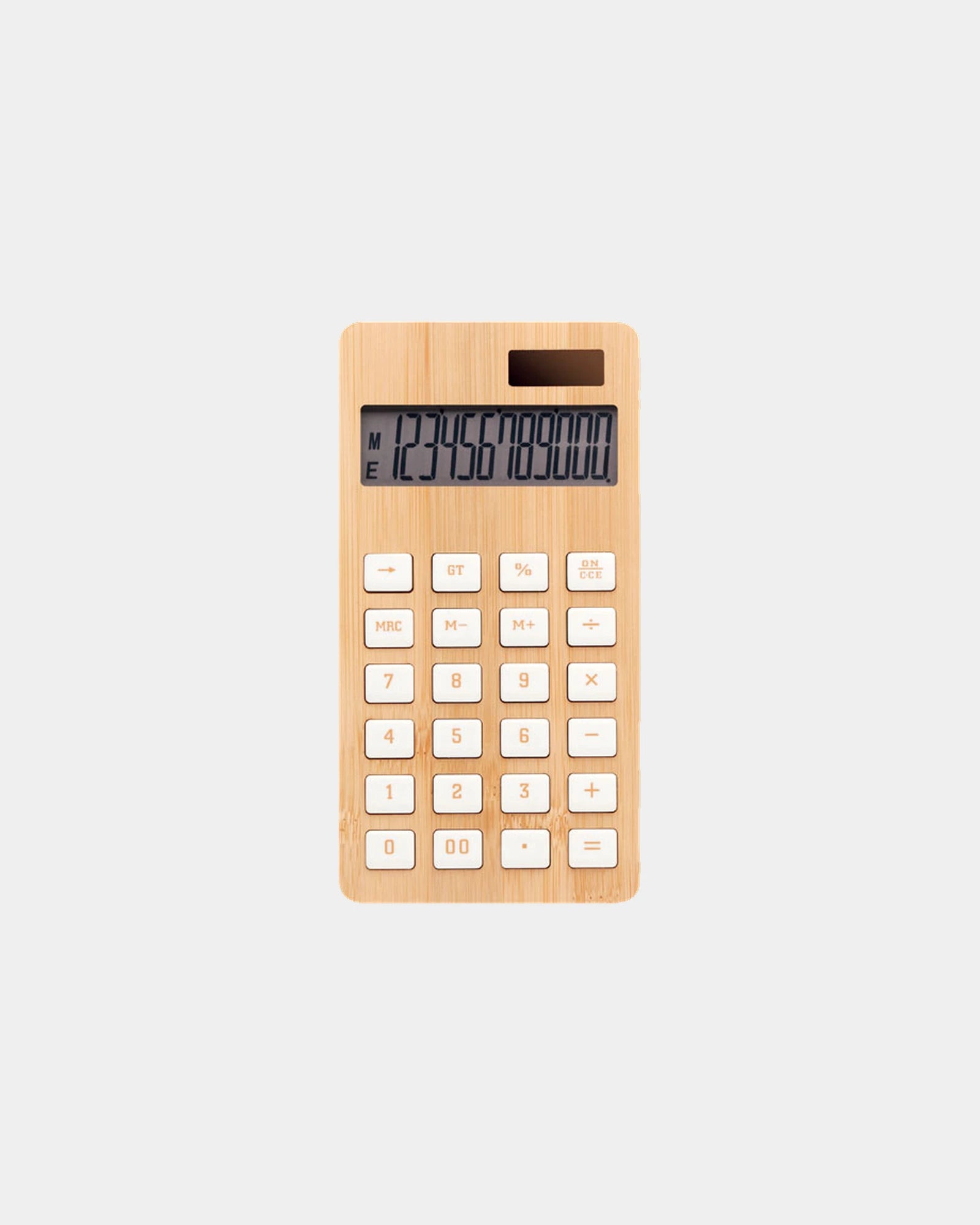 Taschenrechner Bambus 12 Ziffern zum Personalisieren - Holz