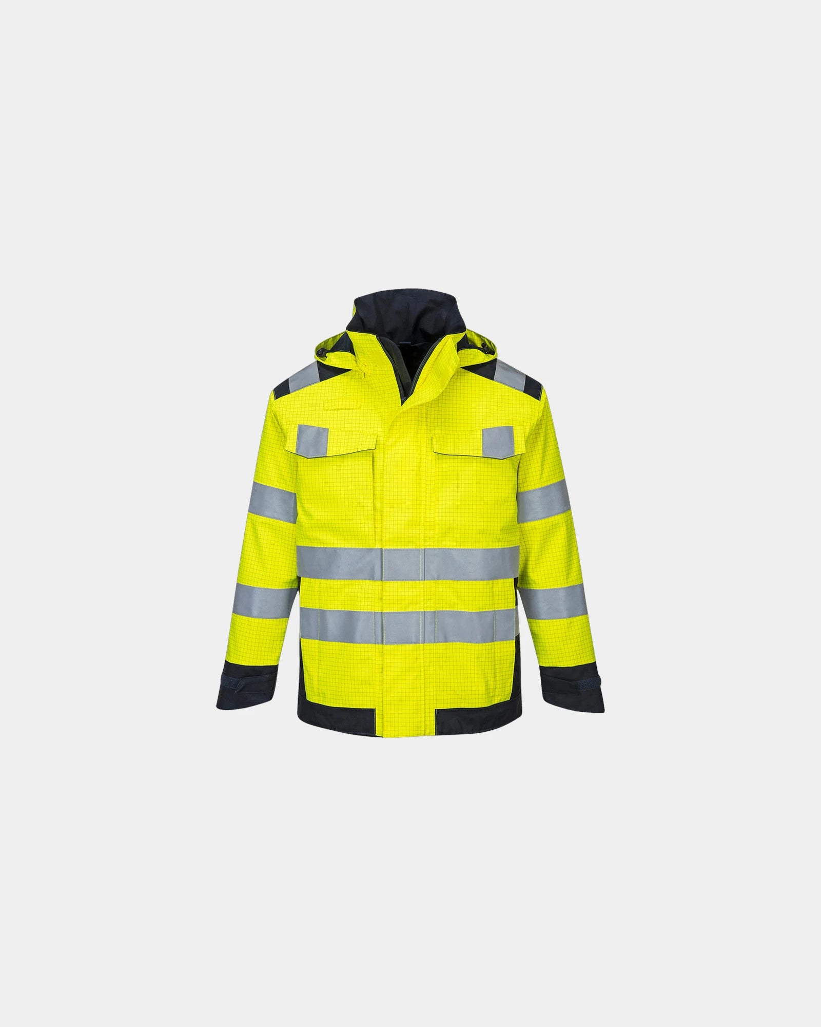Regenjacke Portwest zum Personalisieren - Gelb-Marineblau