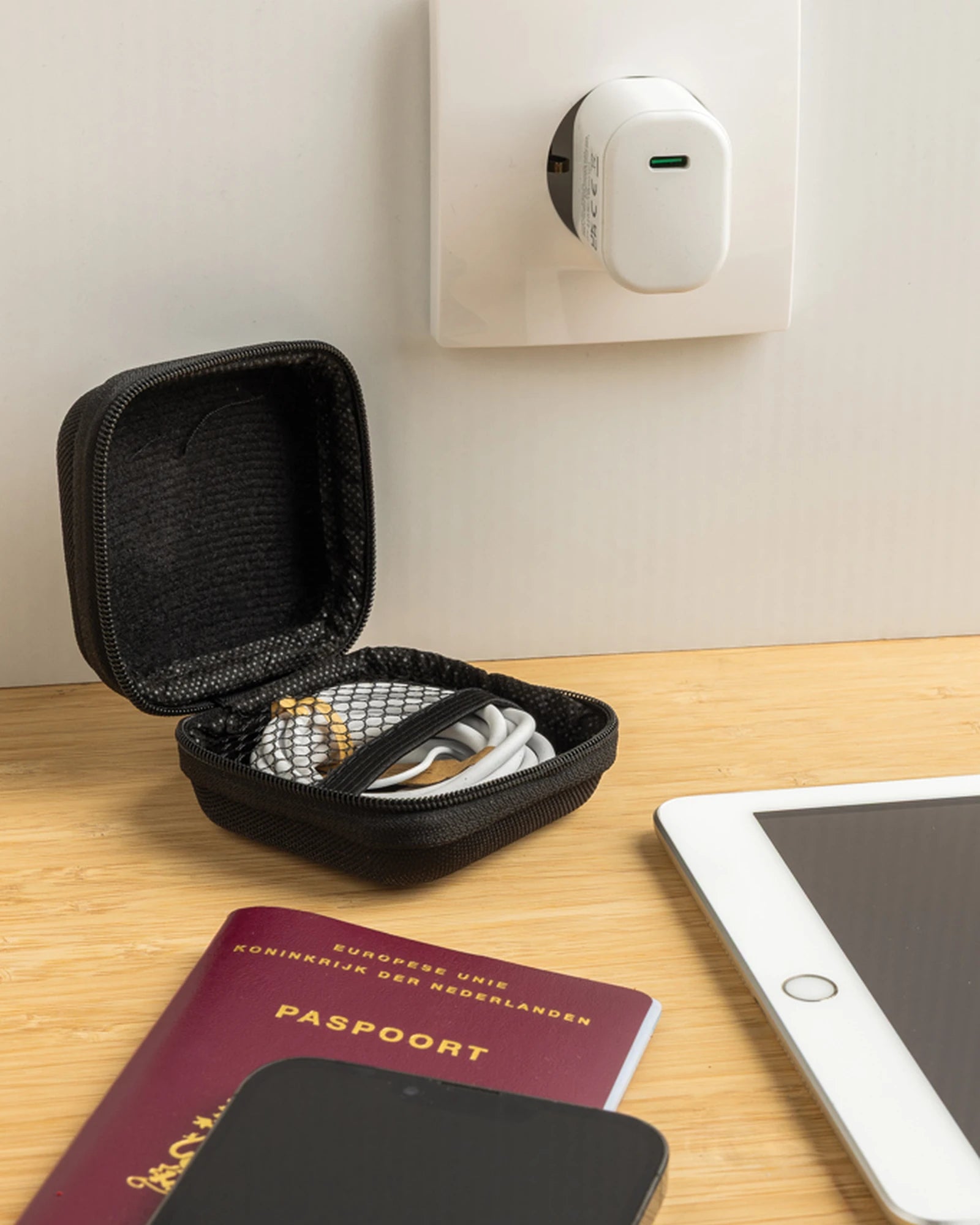 Set Ladegerät 20W aus recyceltem PET zum Personalisieren - 8