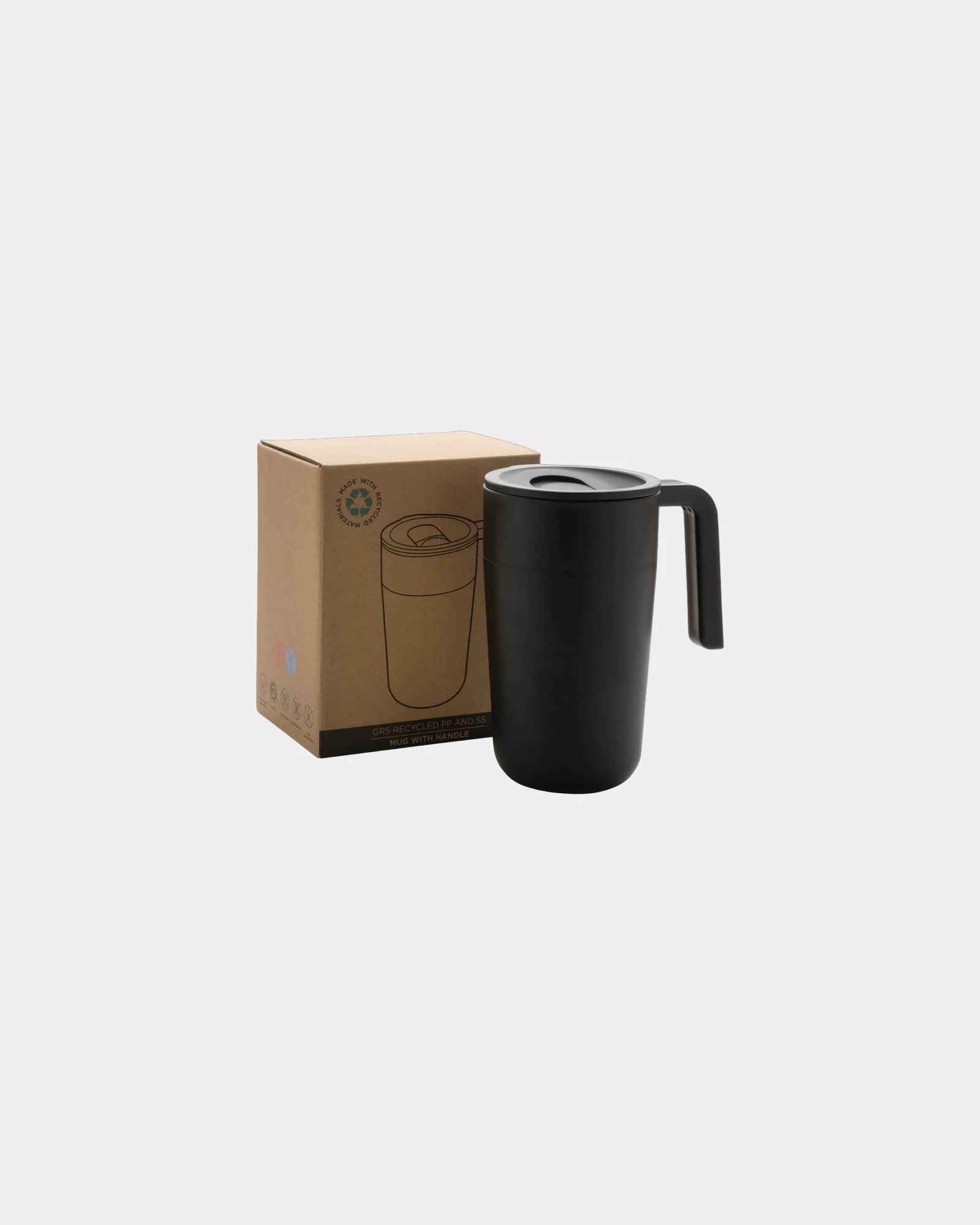 Tasse recycelt Edelstahl und PP 480ml zum Personalisieren - 1