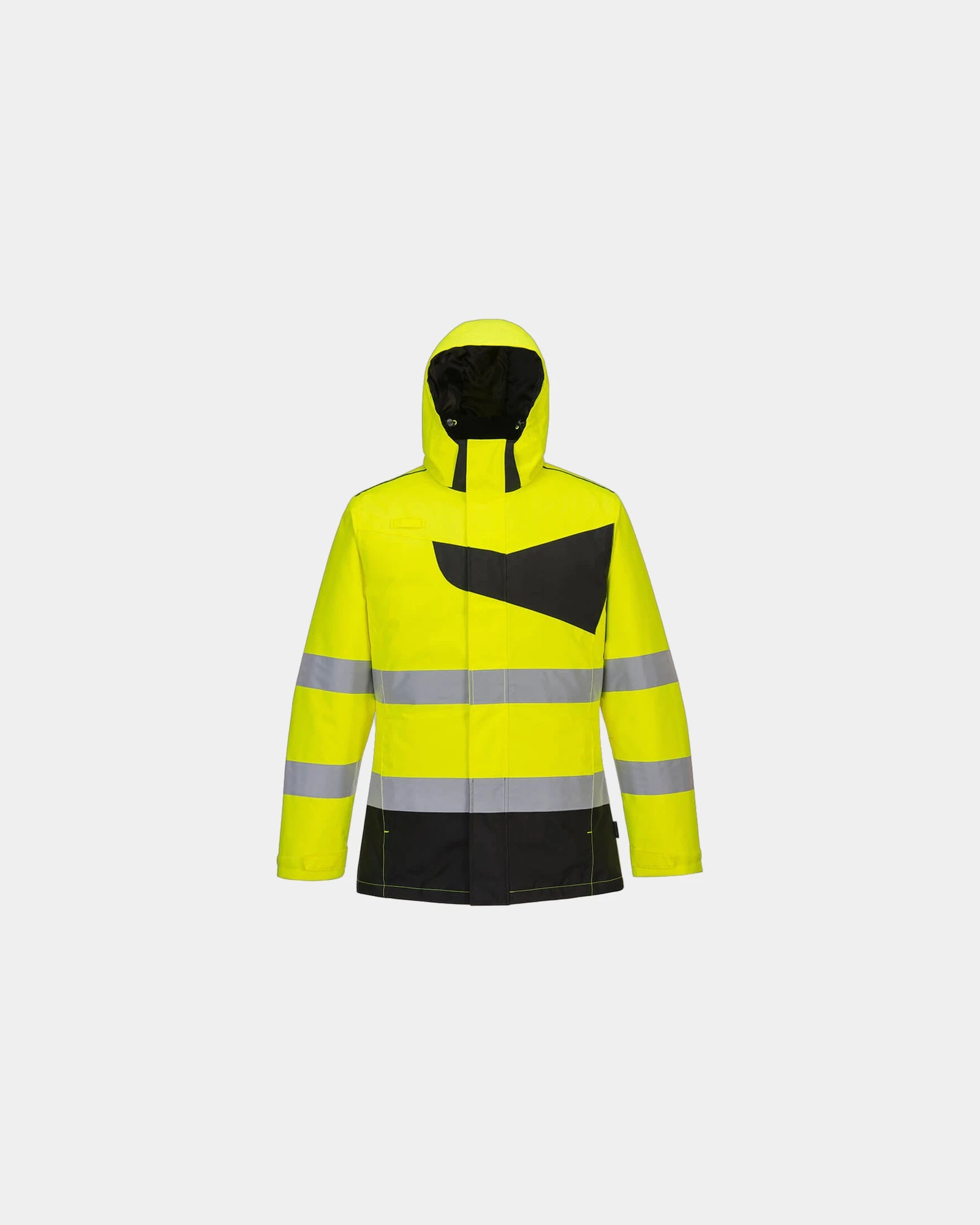 Parka hochsichtbar PW2 zum Personalisieren - Gelb-Schwarz