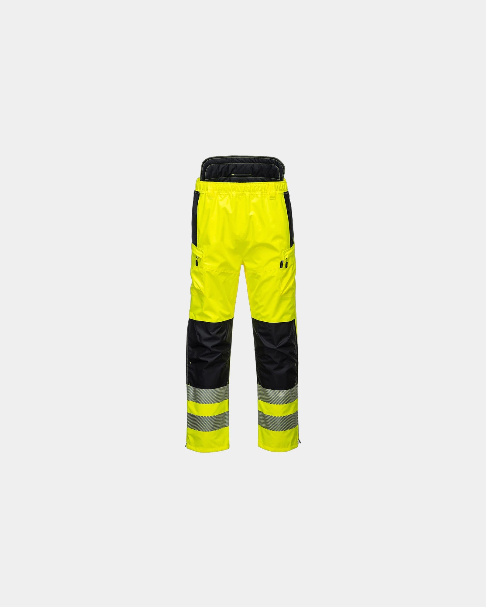 Hochsichtbare Portwest PW3 Hose zum Personalisieren - Gelb-Schwarz