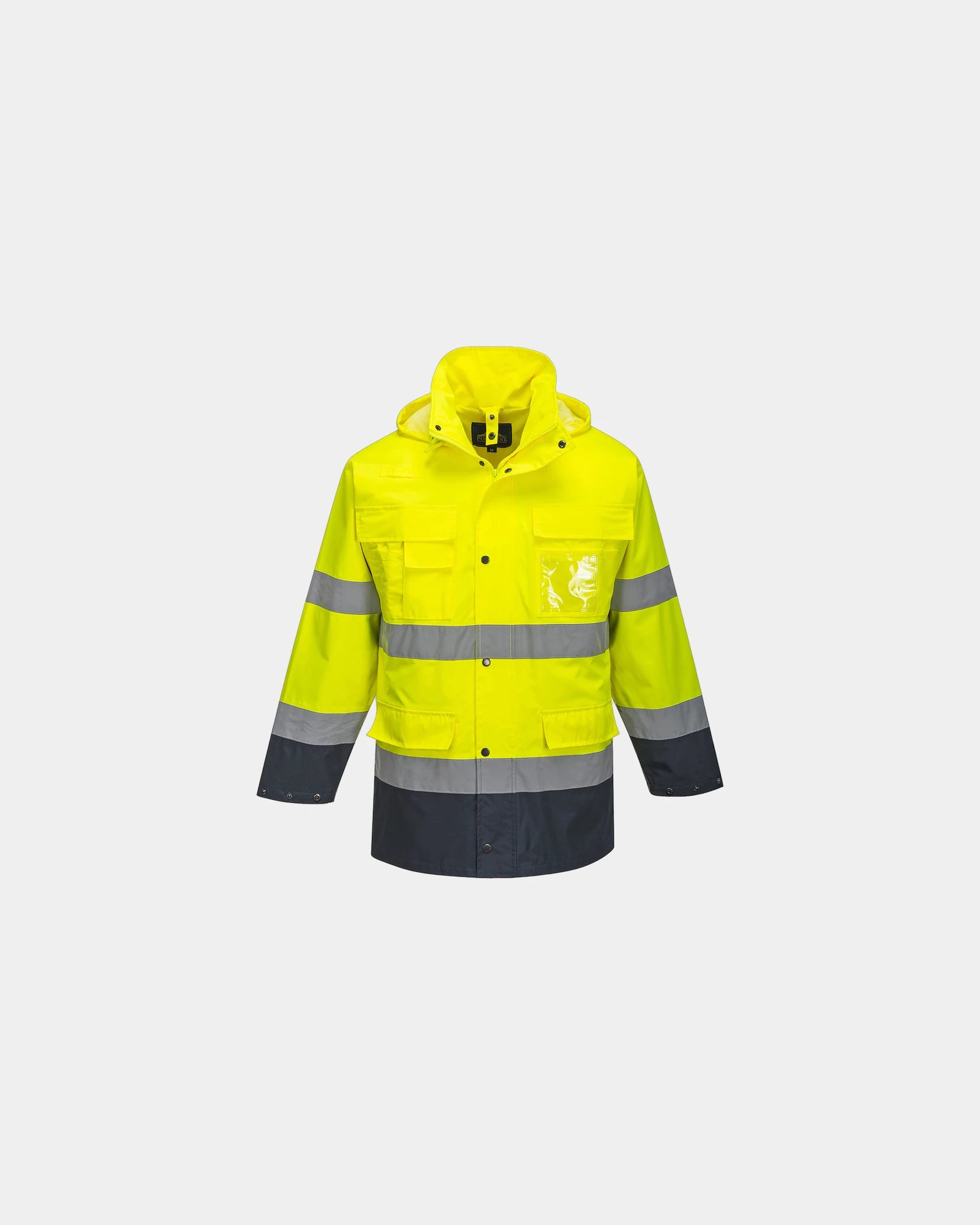 Warnschutz-Parka 3 in 1 zum Personalisieren - Gelb-Marineblau