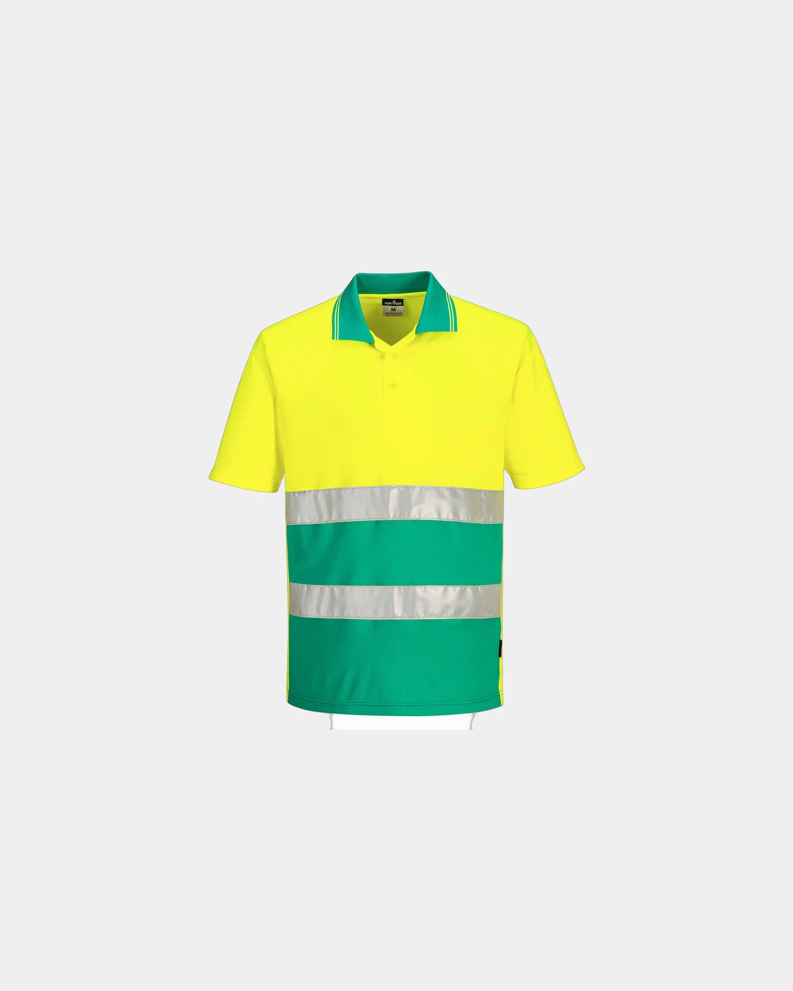 Poloshirt Baumwolle Confort anti UV zum Personalisieren - Gelb-Rot