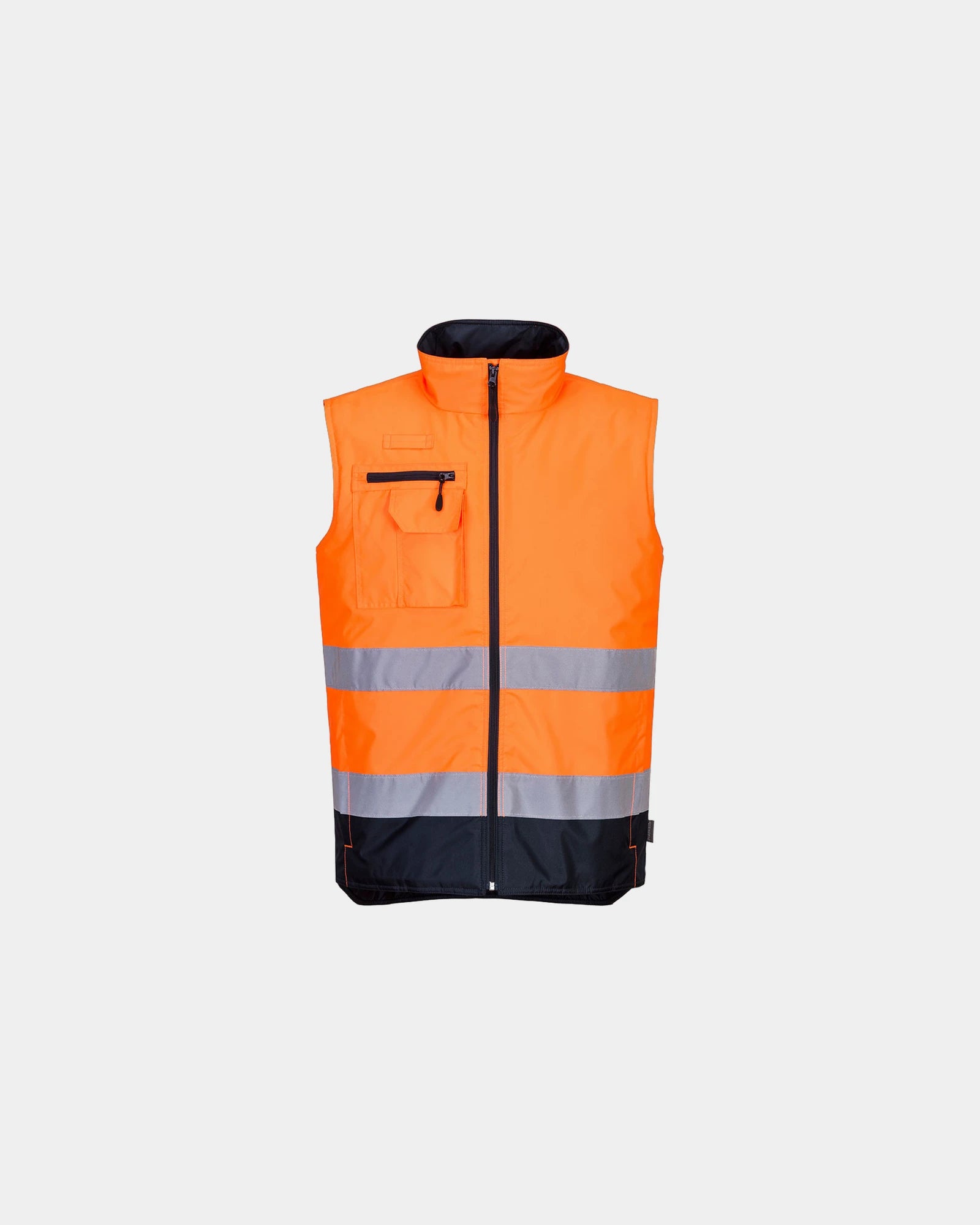 Gilet bodywarmer bicolore zum Personalisieren - Orange