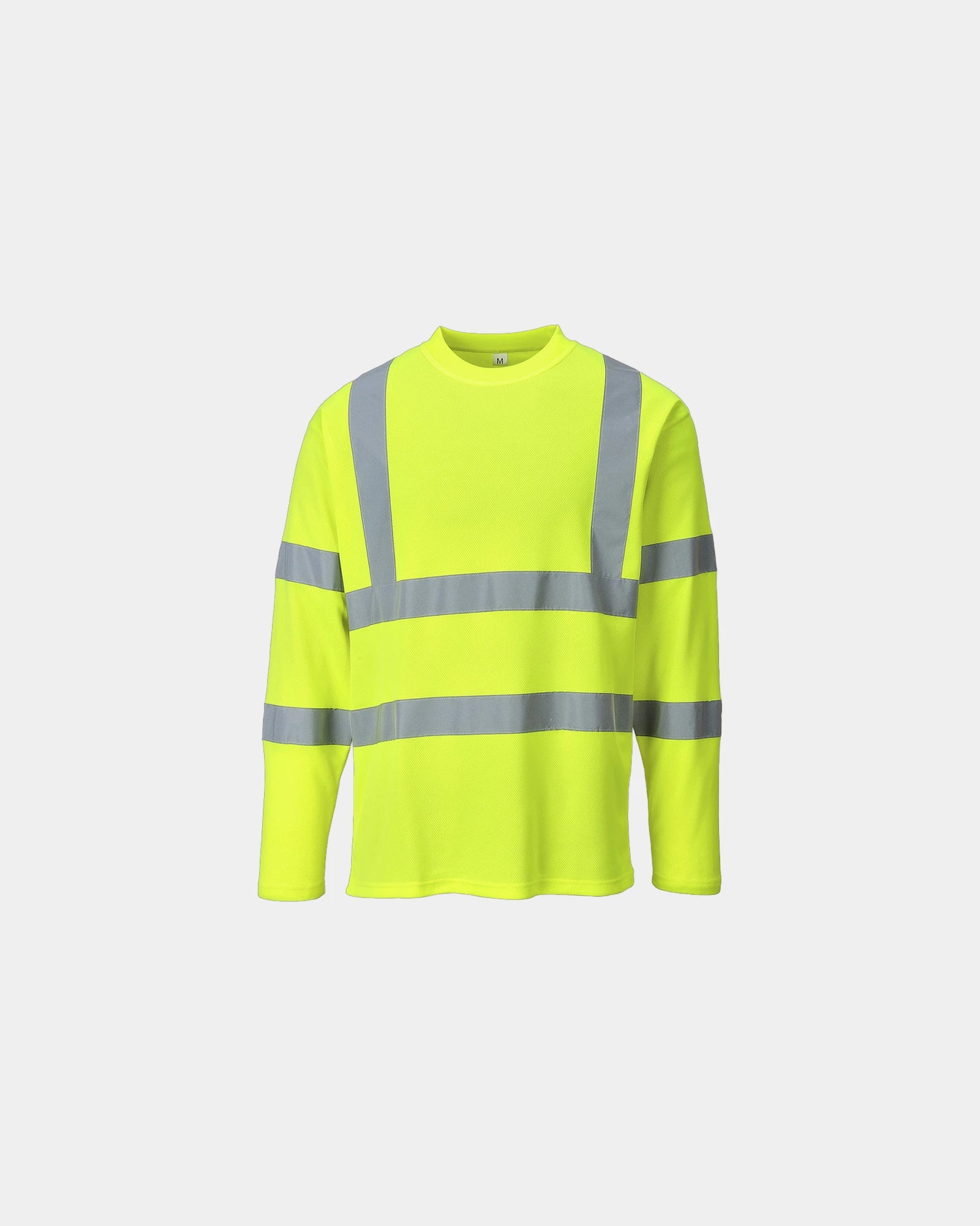 T-Shirt Hi-Vis langarm zum Personalisieren - Gelb