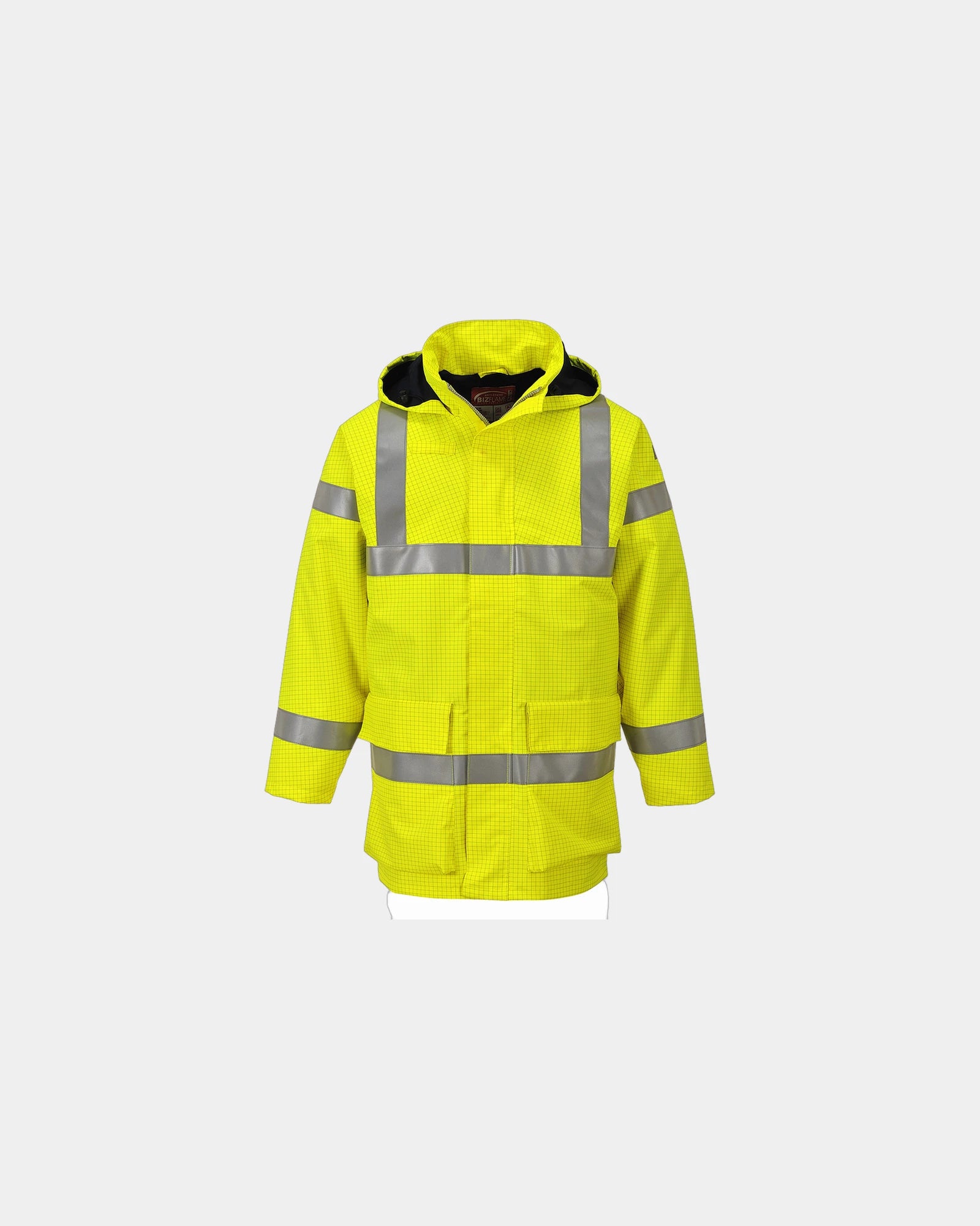 Regenjacke hi-vis zum Personalisieren - Gelb