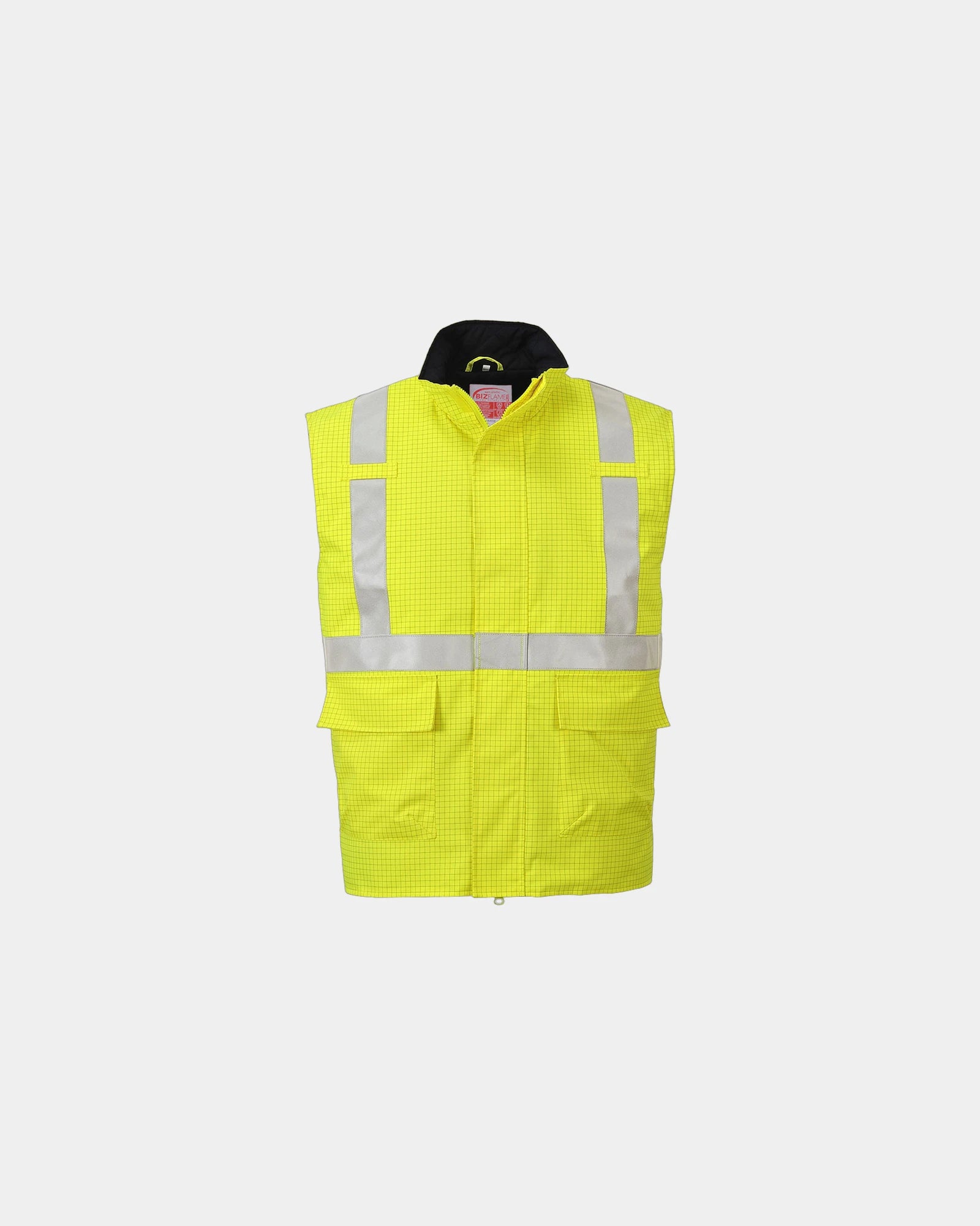Bodywarmer Hi-Vis Bizflame zum Personalisieren - Gelb