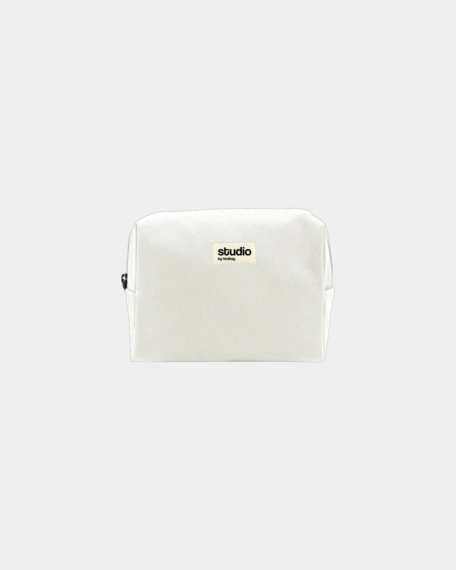 Etui aus GOTS-Bio-Baumwolle Hindbag Estelle M zum Personalisieren - Ecru