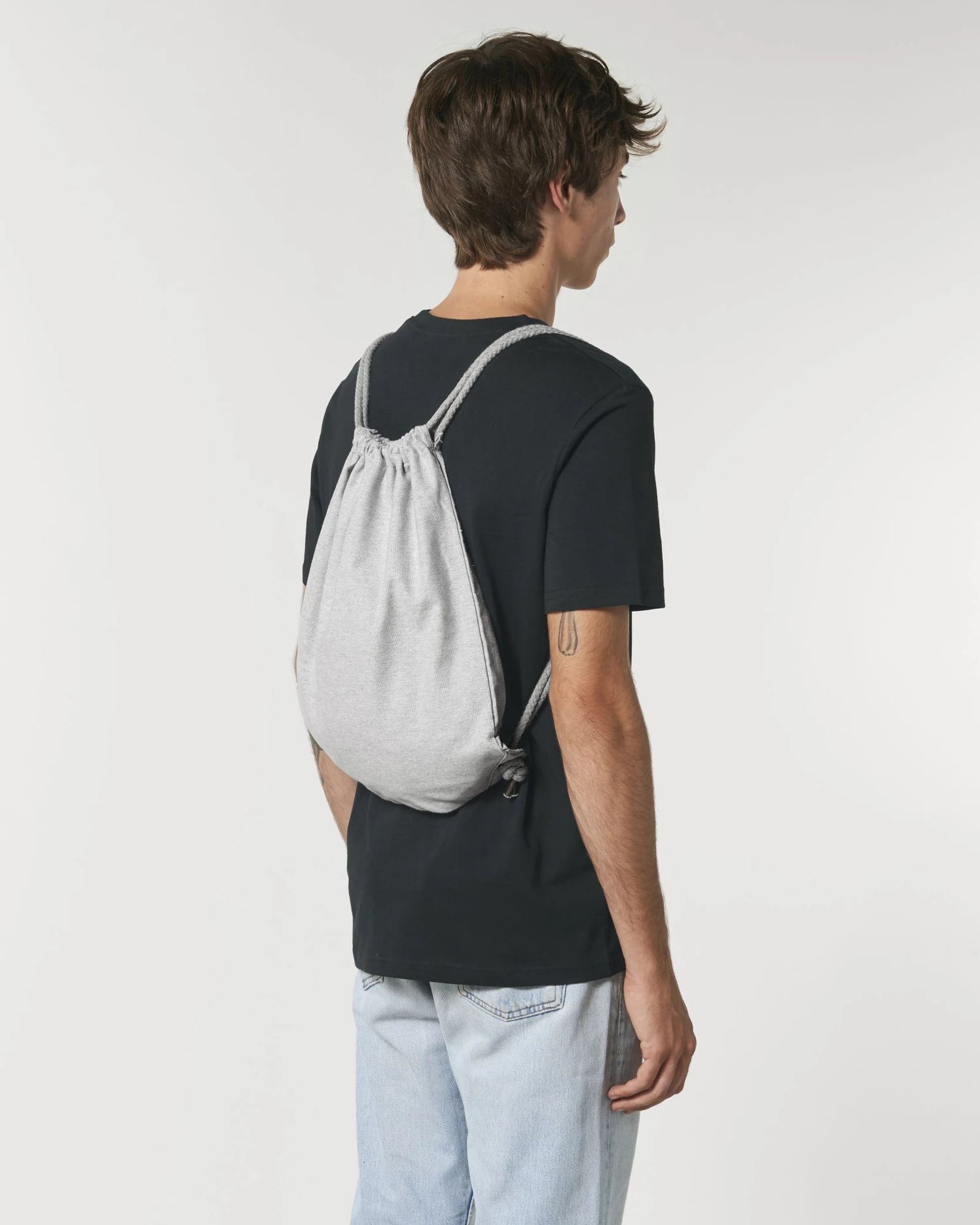 Sporttasche recycelt Stanley/Stella Gym Bag zum Personalisieren - Mélange Grau