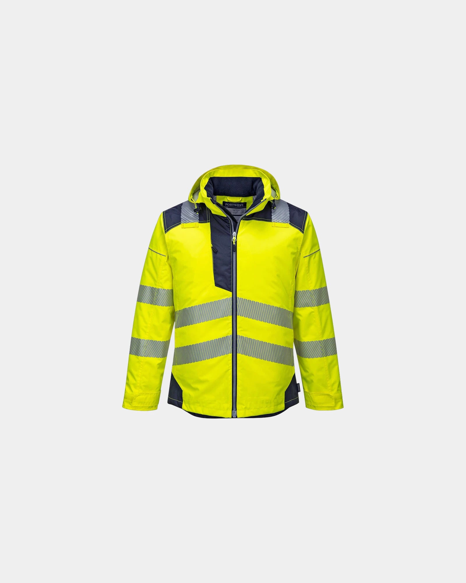 Parka 300D Oxford Portwest HV PW3 zum Personalisieren - Gelb-Marineblau