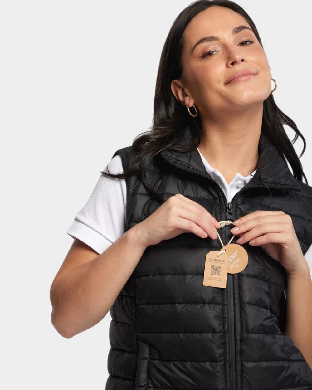 Ärmellose Steppjacke für Damen Made in France zum Personalisieren - 1
