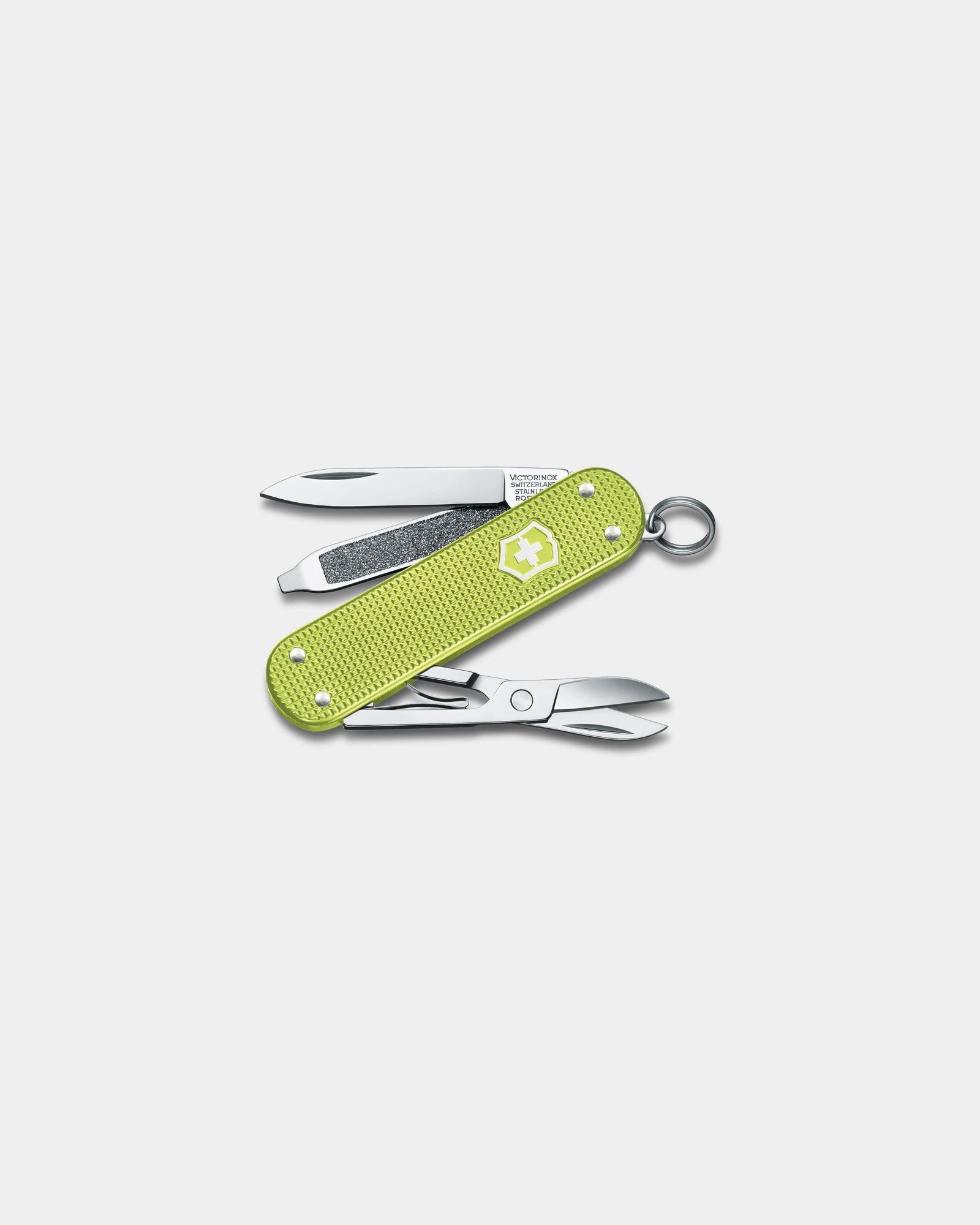 Schweizer Taschenmesser Victorinox Classic SD Alox zum Personalisieren - Limetten-Dreh