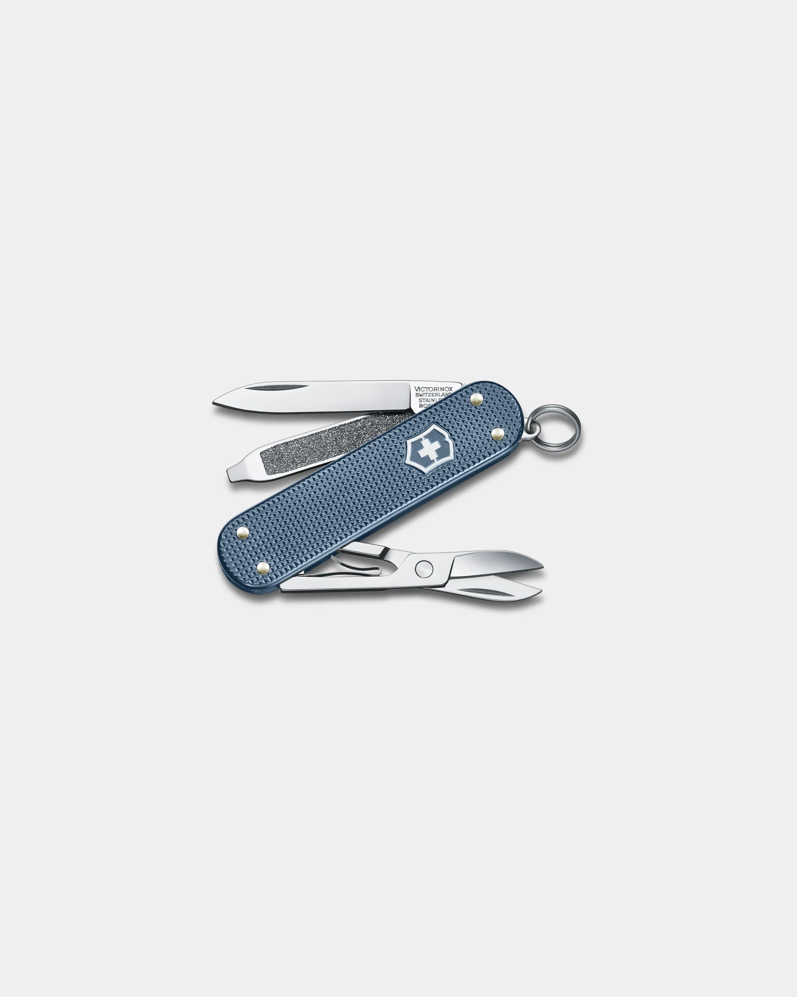 Schweizer Taschenmesser Alox Victorinox Classic SD 2026 zum Personalisieren - Gletscherblau