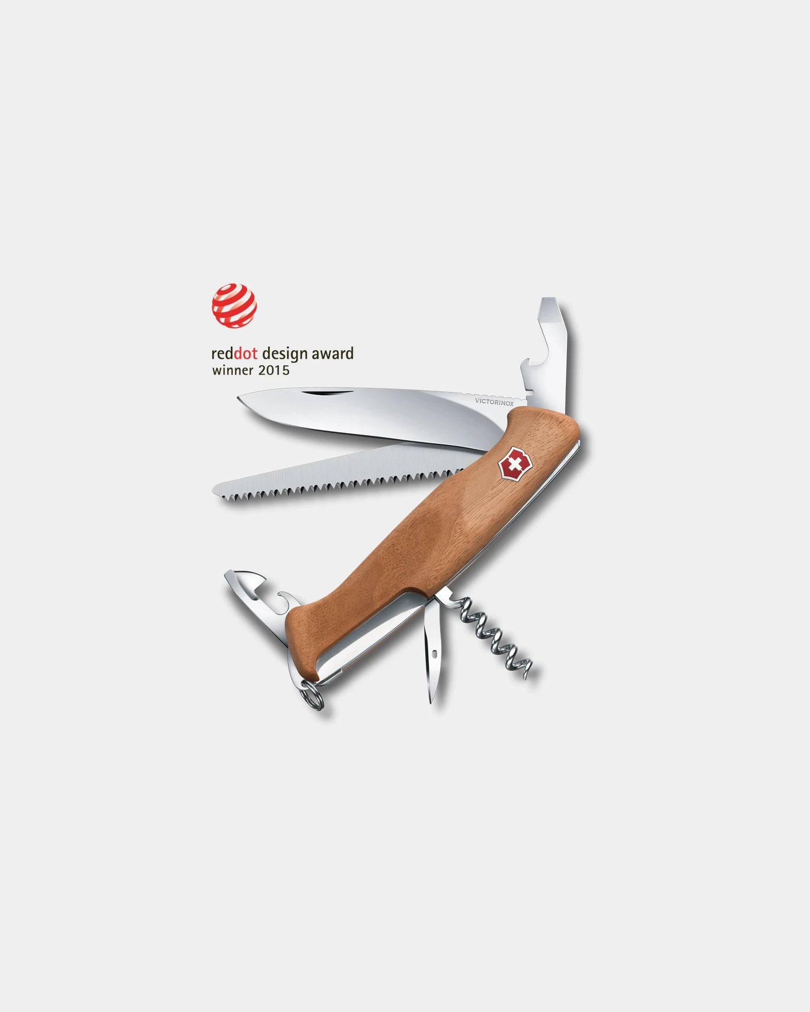 Schweizer Taschenmesser Victorinox Ranger 55 Wood zum Personalisieren - Nussbaum
