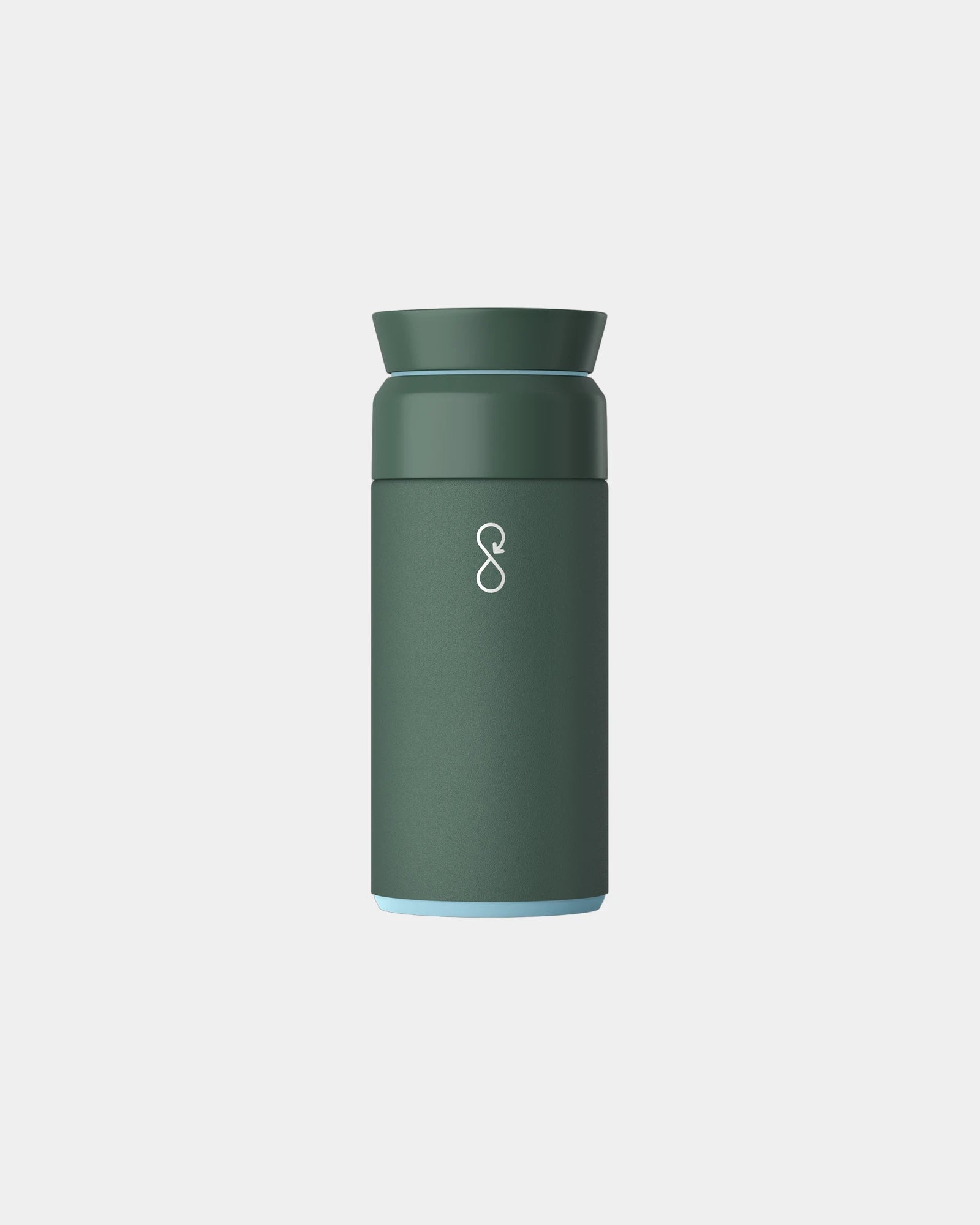 Isolierflasche recycelt Ocean Bottle 350ml personalisierbar zum Personalisieren - Waldgrün