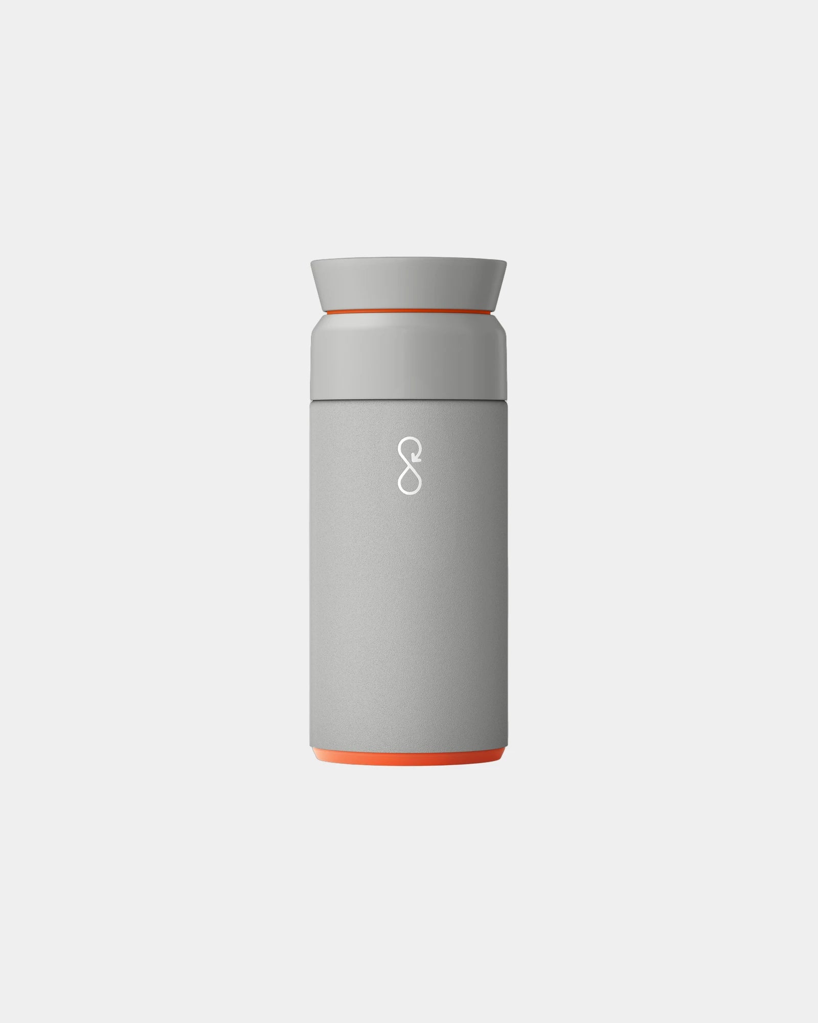 Isolierflasche recycelt Ocean Bottle 350ml personalisierbar zum Personalisieren - Gesteinsgrau