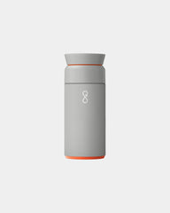 Isolierflasche recycelt Ocean Bottle 350ml personalisierbar zum Personalisieren - Gesteinsgrau
