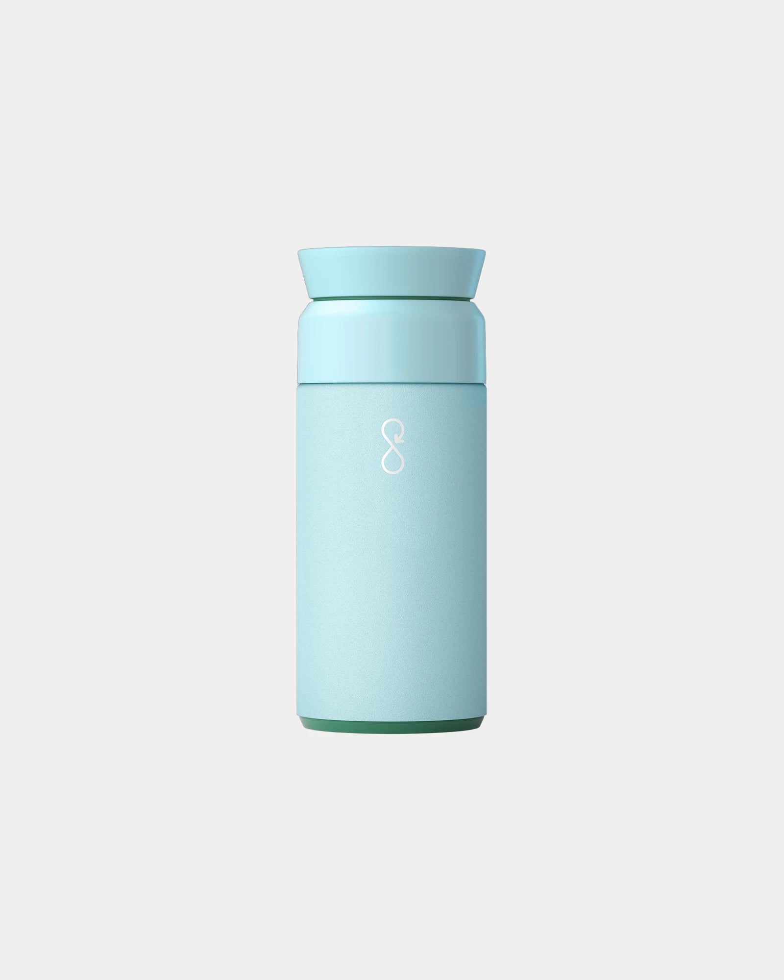 Isolierflasche recycelt Ocean Bottle 350ml personalisierbar zum Personalisieren - Himmelblau