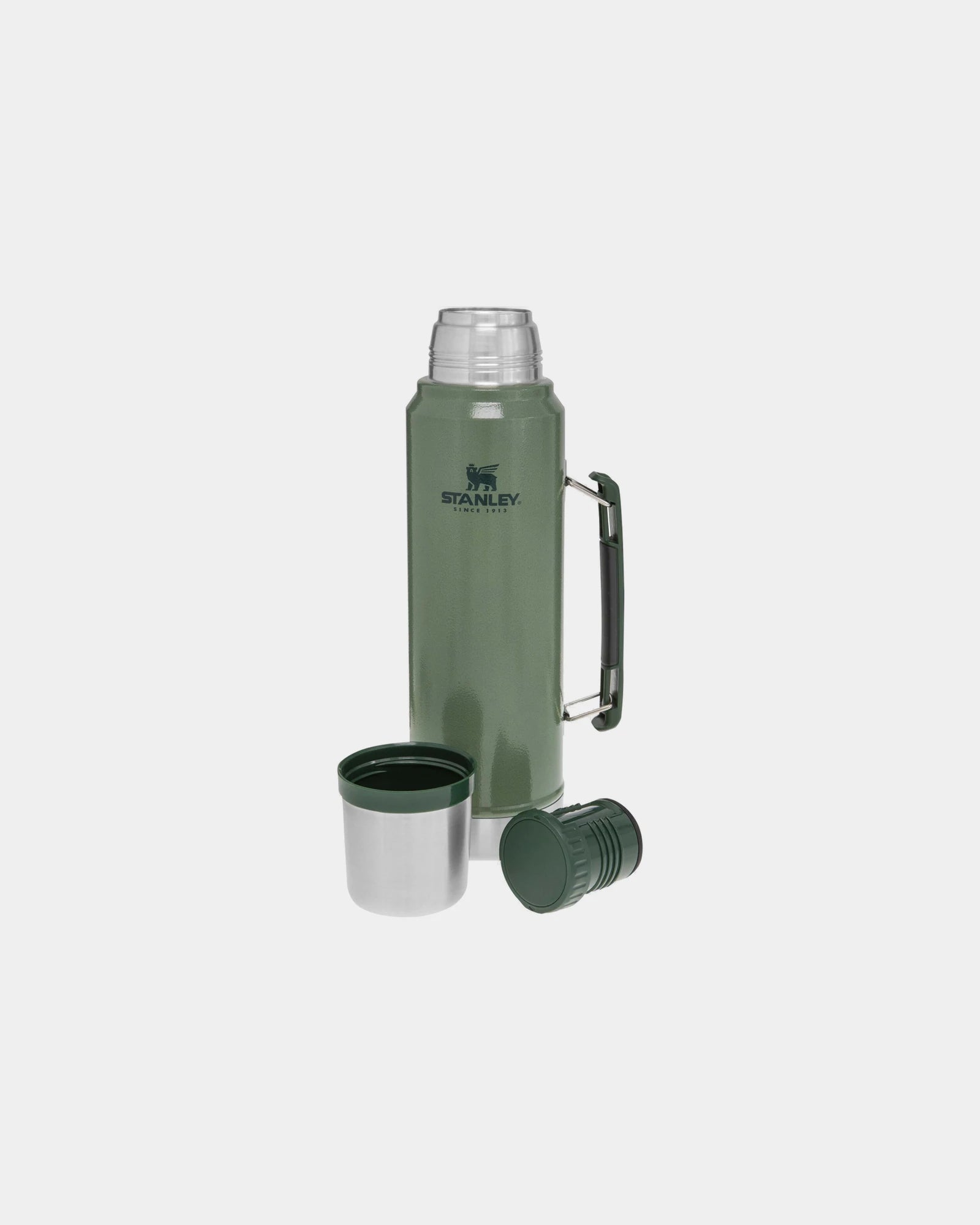 Isolierflasche Edelstahl Classic 1000ml zum Personalisieren - Waldgrün