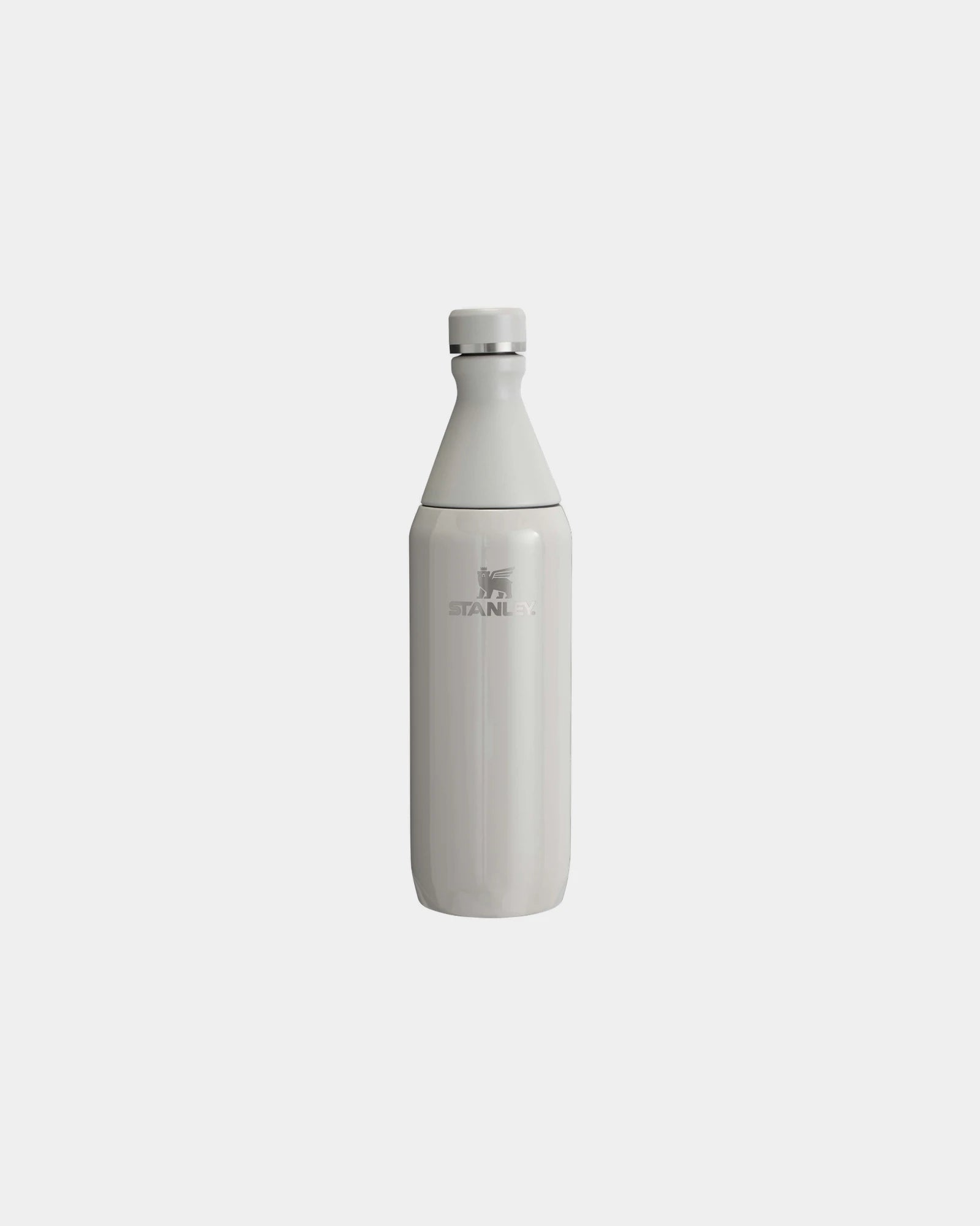 Trinkflasche Edelstahl recycelt Stanley All Day Slim 600ml zum Personalisieren - Grau